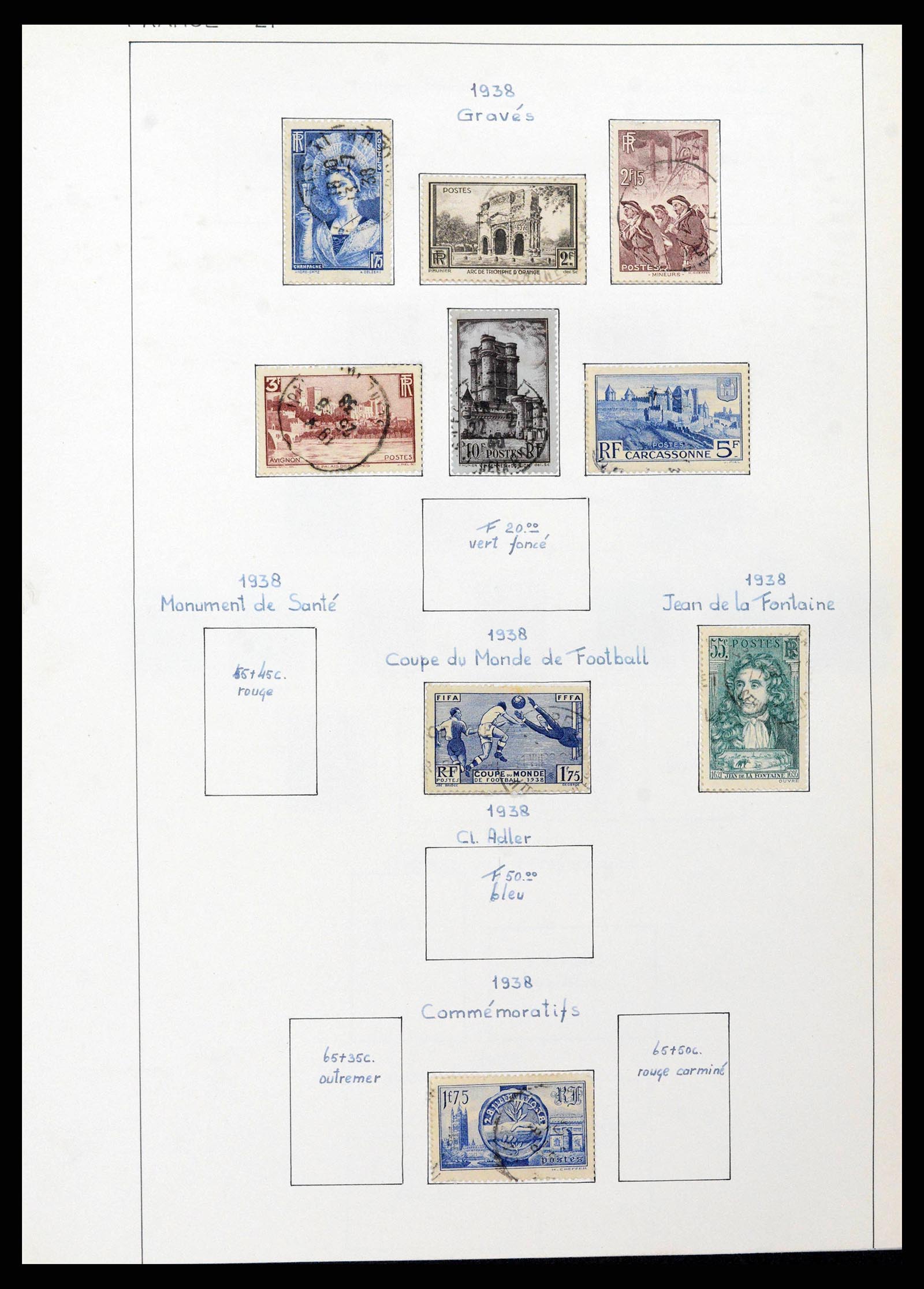38561 0022 - Postzegelverzameling 38561 Wereld 1880-1980.