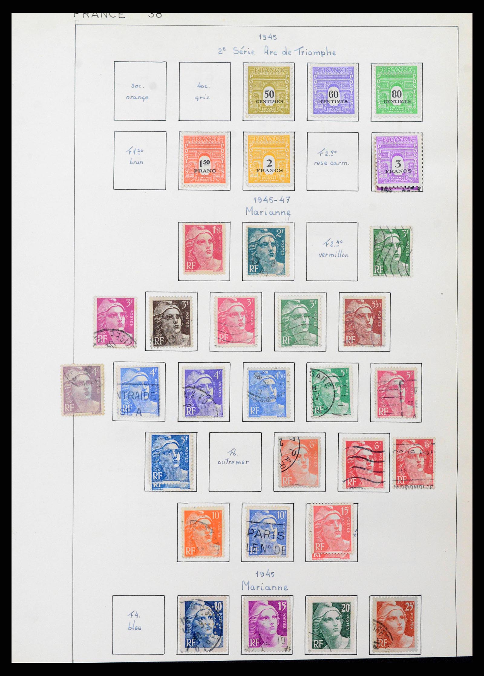 38561 0036 - Postzegelverzameling 38561 Wereld 1880-1980.