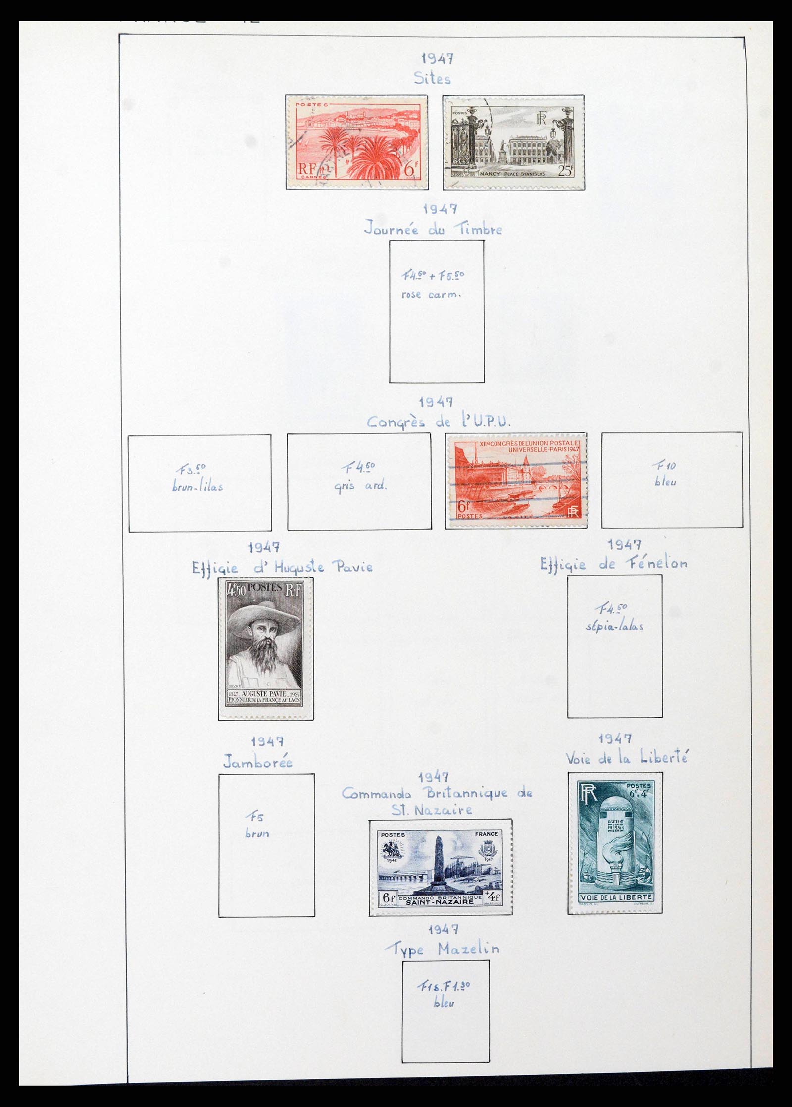 38561 0040 - Postzegelverzameling 38561 Wereld 1880-1980.