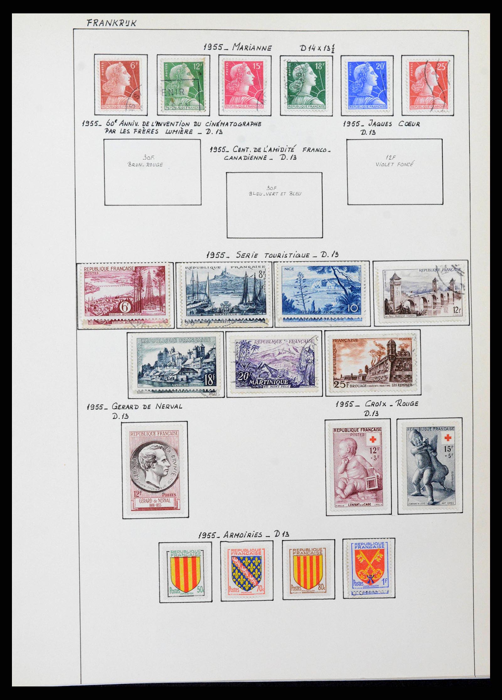38561 0054 - Postzegelverzameling 38561 Wereld 1880-1980.