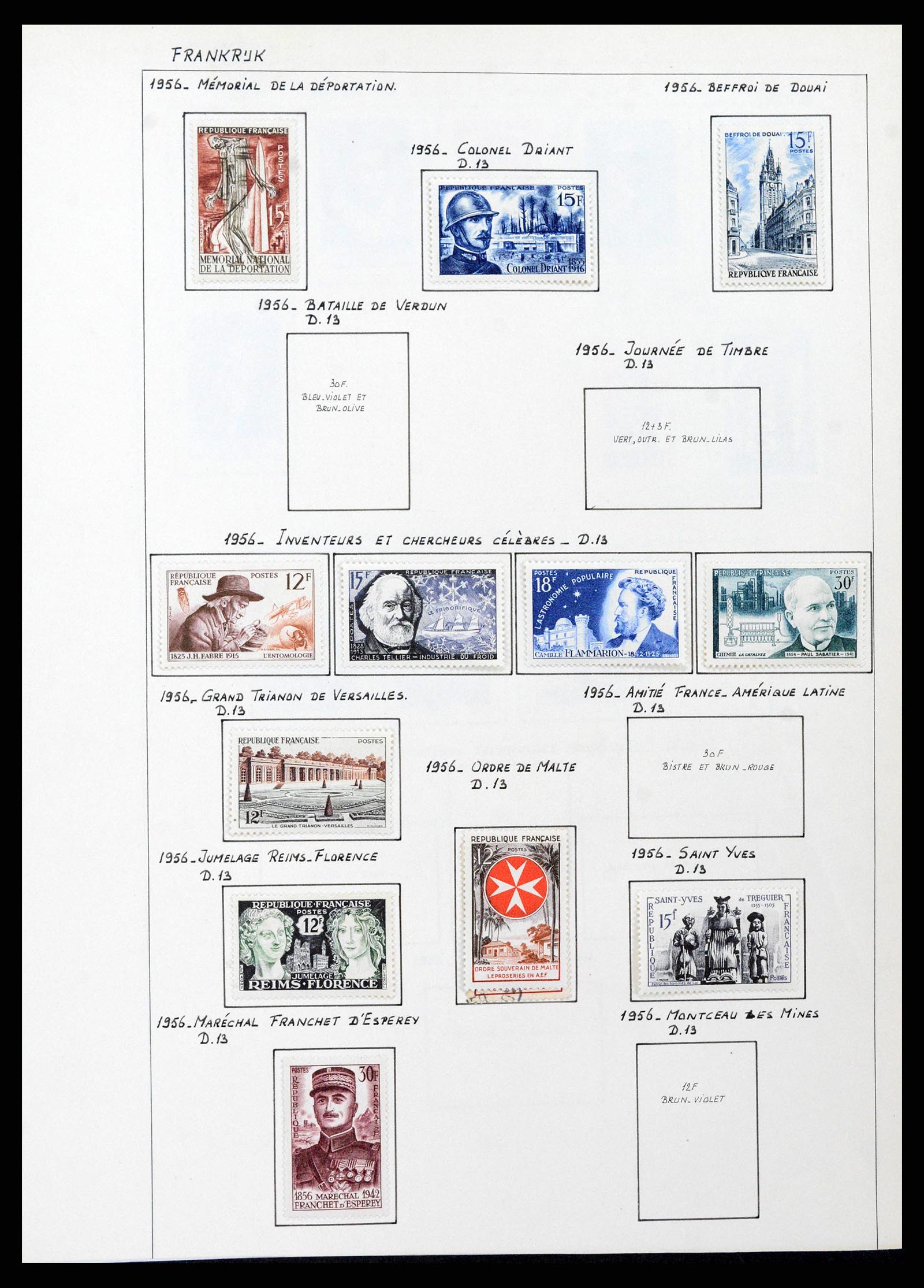 38561 0055 - Postzegelverzameling 38561 Wereld 1880-1980.
