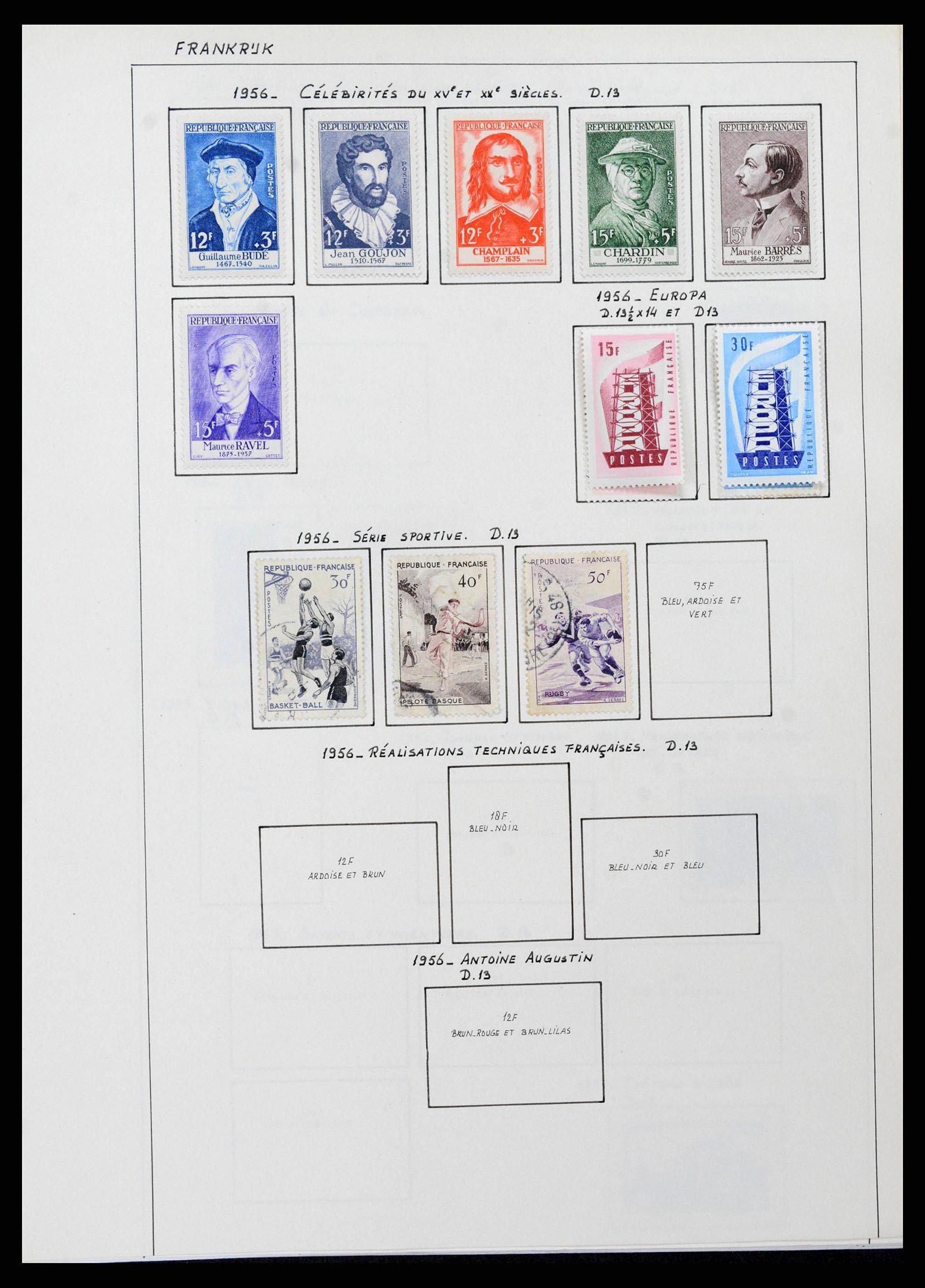38561 0056 - Postzegelverzameling 38561 Wereld 1880-1980.