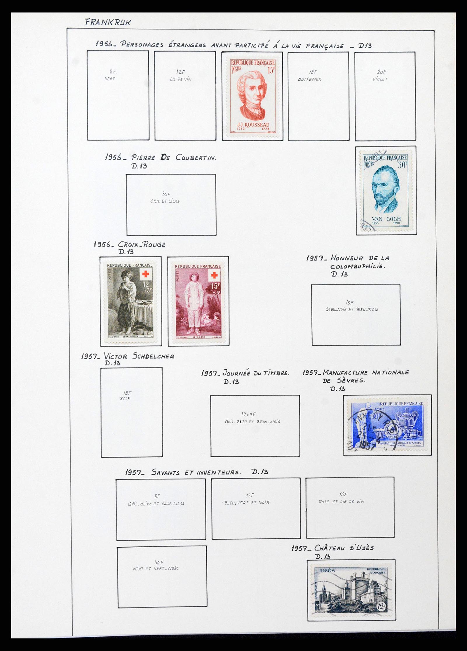 38561 0057 - Postzegelverzameling 38561 Wereld 1880-1980.