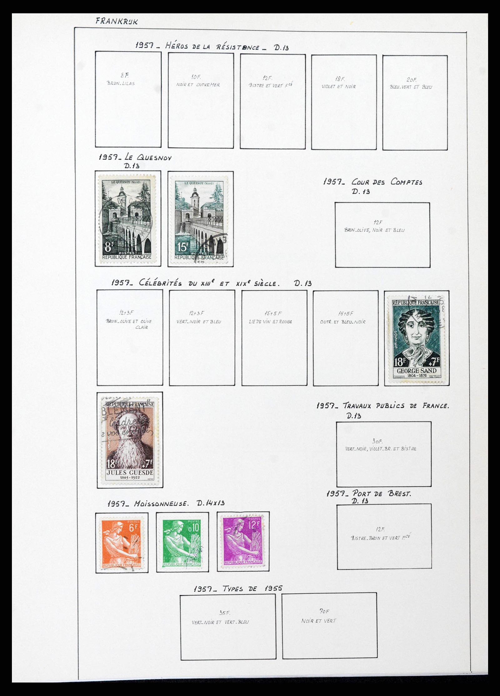 38561 0058 - Postzegelverzameling 38561 Wereld 1880-1980.