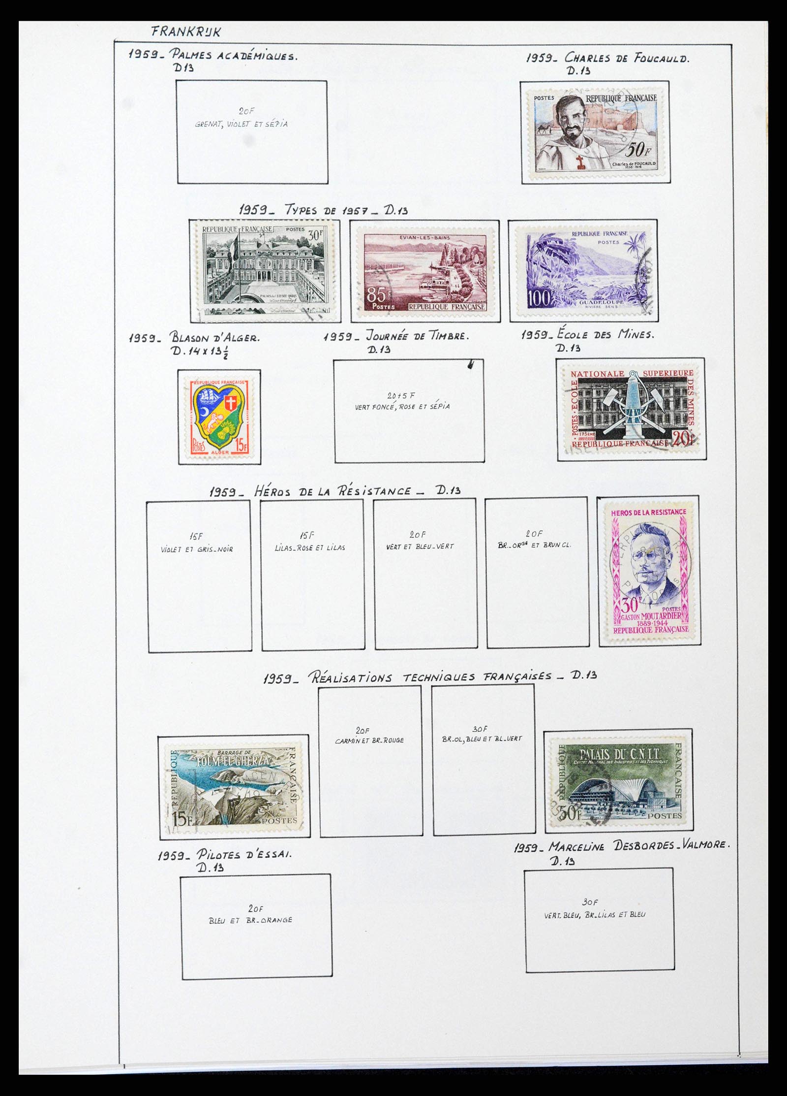 38561 0063 - Postzegelverzameling 38561 Wereld 1880-1980.