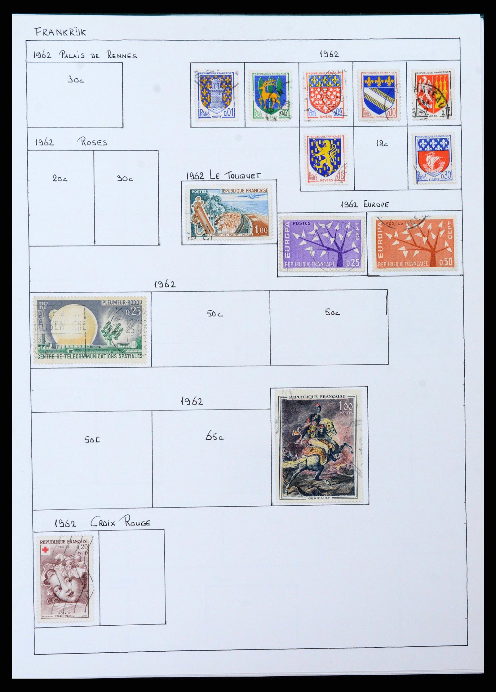 38561 0071 - Postzegelverzameling 38561 Wereld 1880-1980.