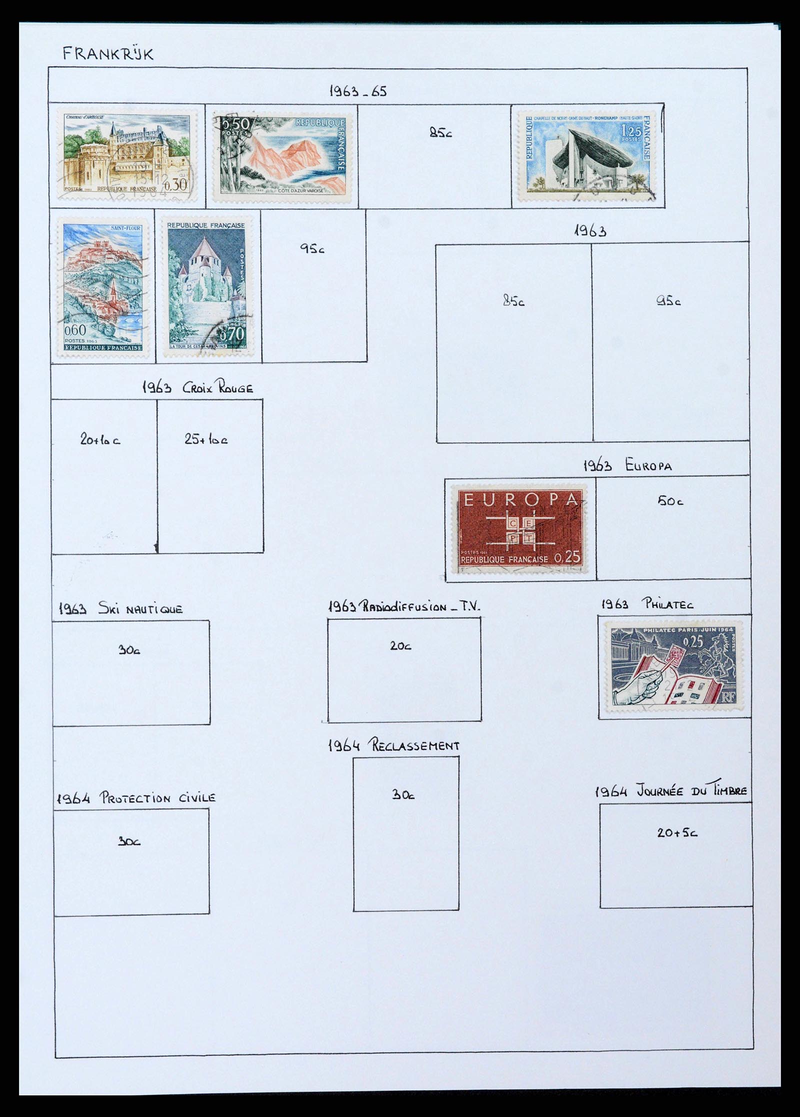 38561 0073 - Postzegelverzameling 38561 Wereld 1880-1980.