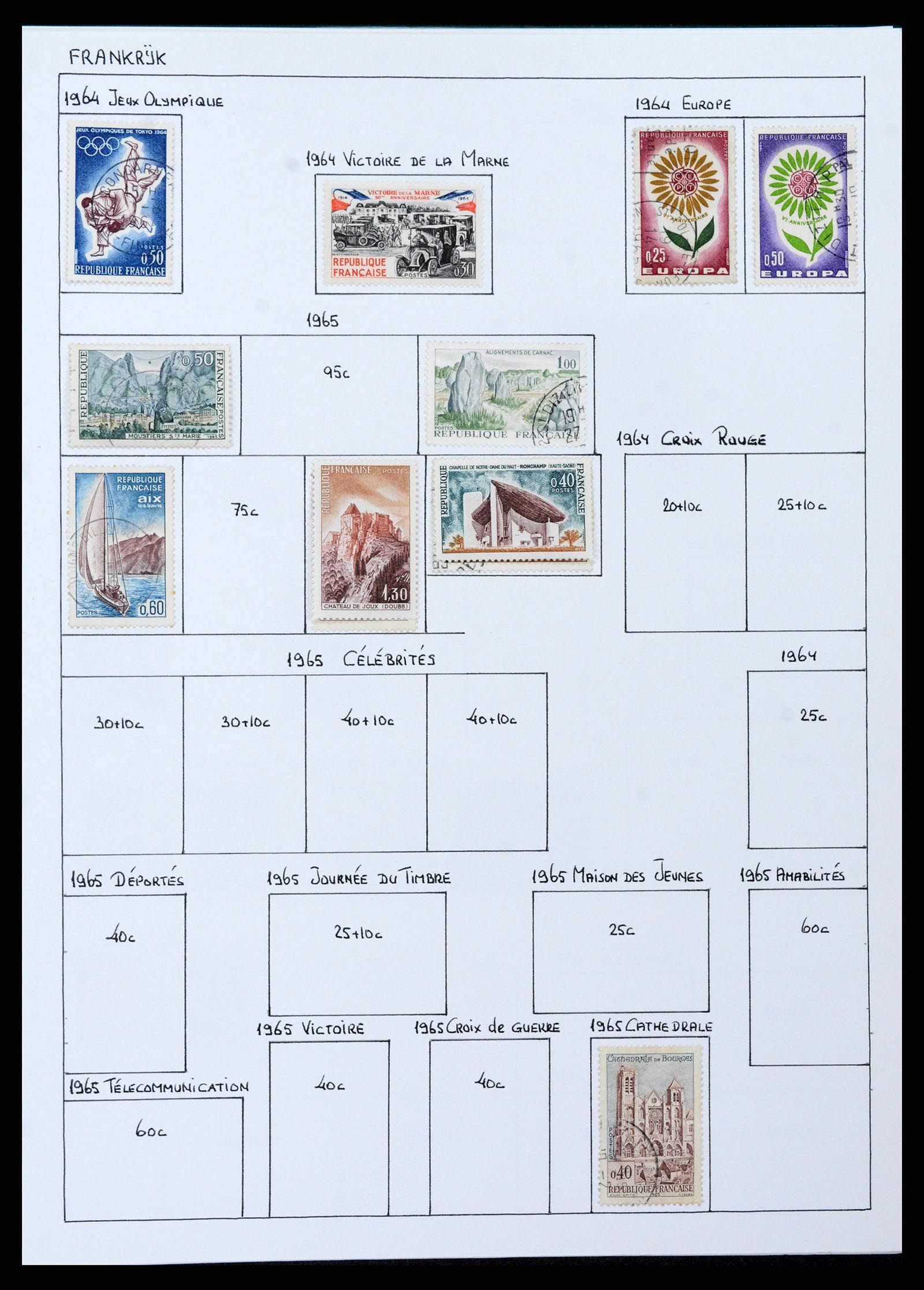 38561 0075 - Postzegelverzameling 38561 Wereld 1880-1980.