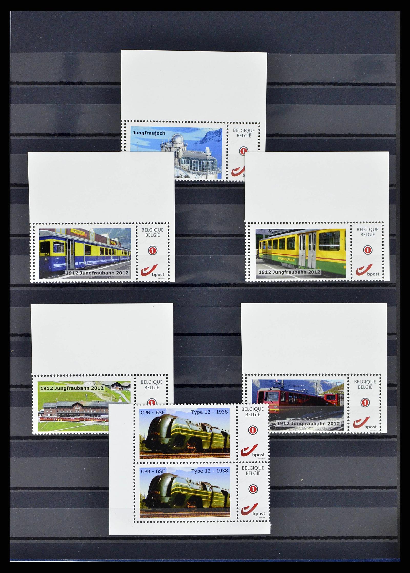 38564 0032 - Stamp collection 38564 Belgium duostamps 2001-2012.