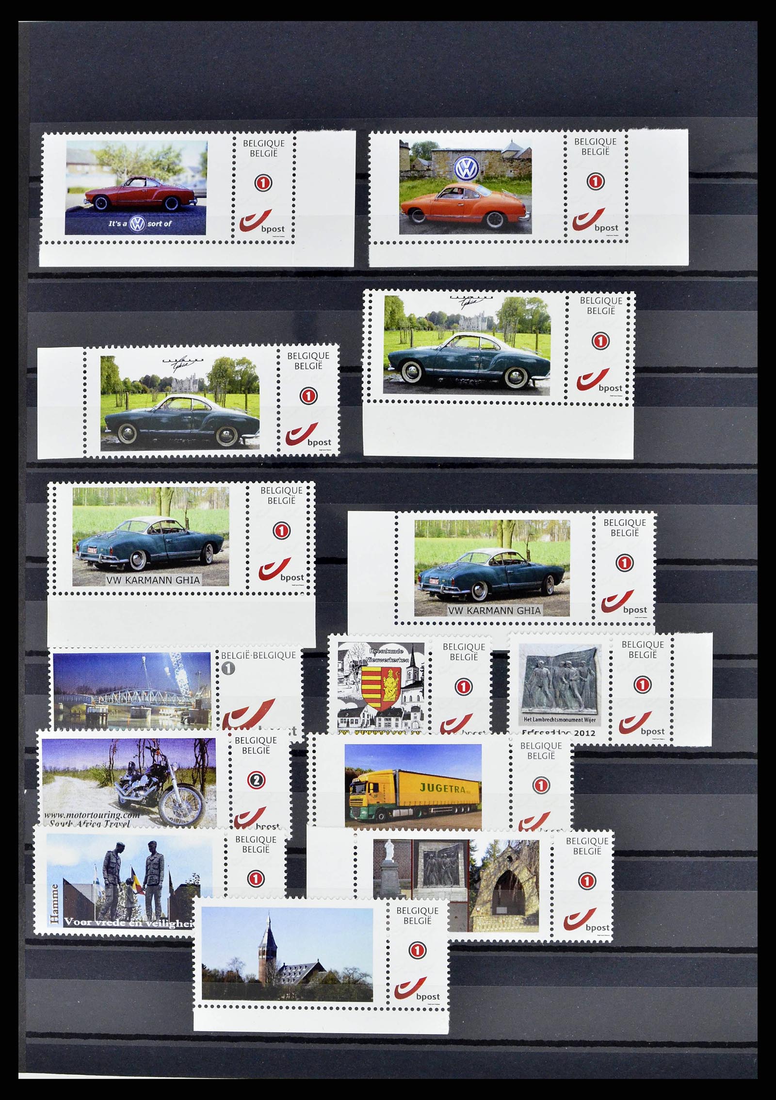 38564 0033 - Stamp collection 38564 Belgium duostamps 2001-2012.