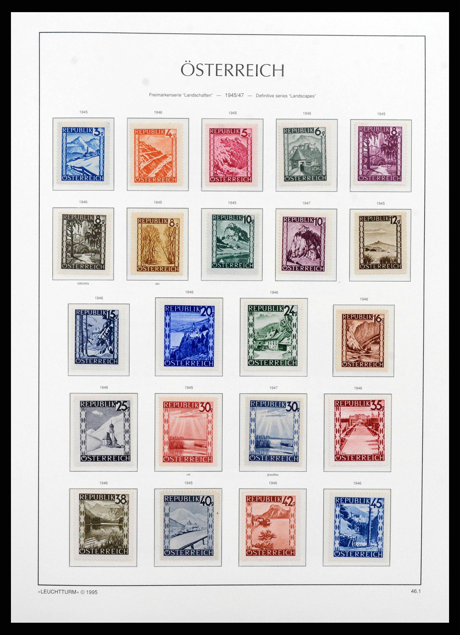 38565 0011 - Stamp collection 38565 Austria 1945-1979.