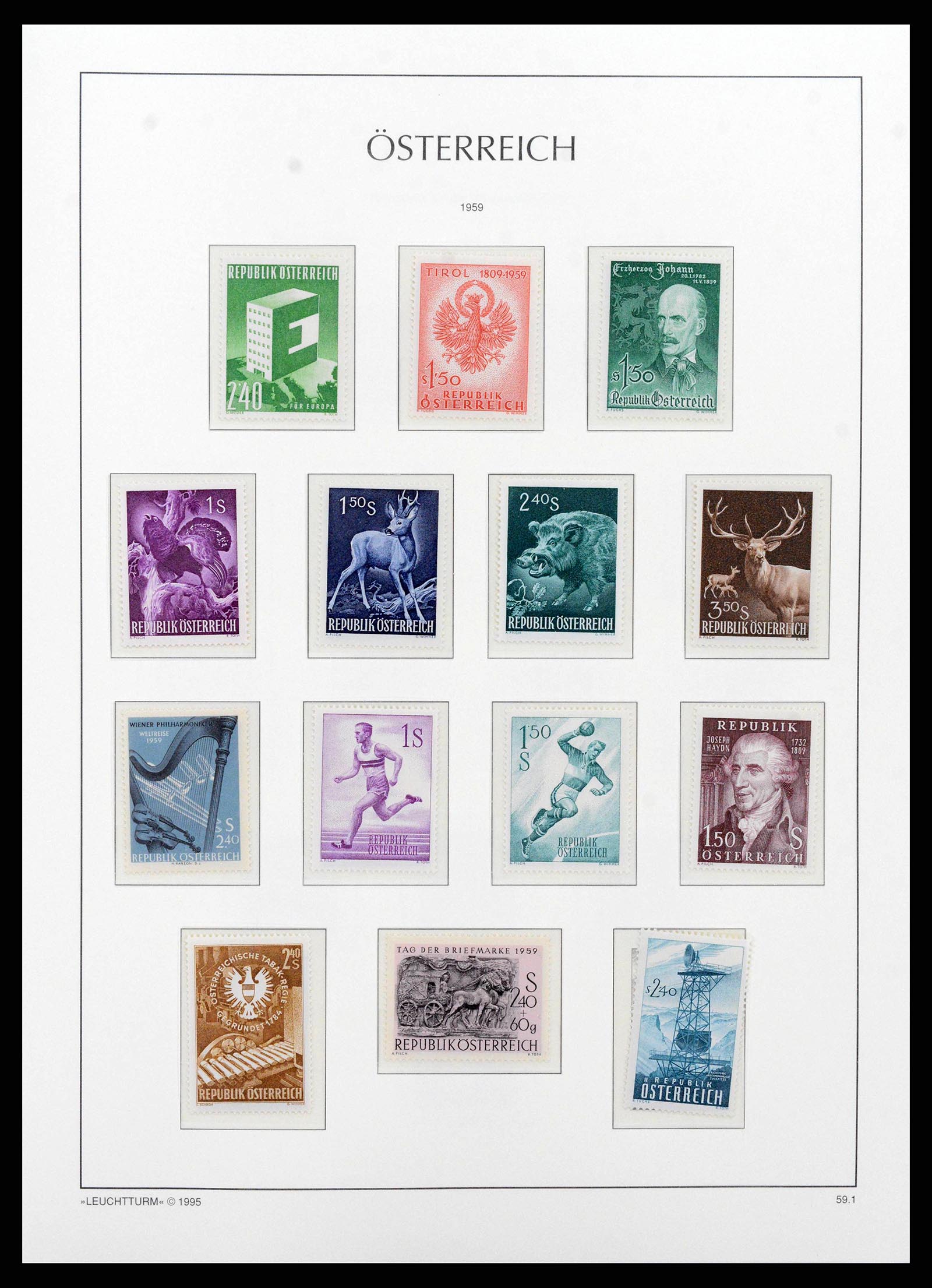 38565 0045 - Postzegelverzameling 38565 Oostenrijk 1945-1979.
