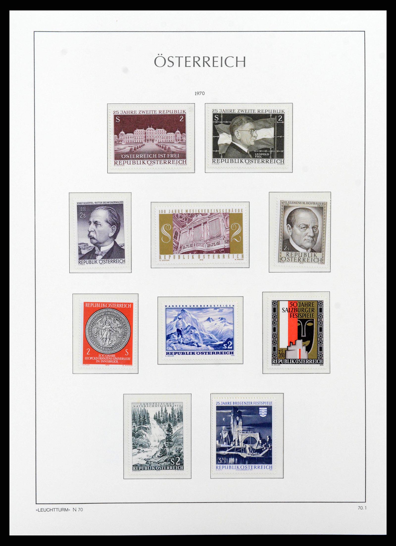 38565 0079 - Postzegelverzameling 38565 Oostenrijk 1945-1979.