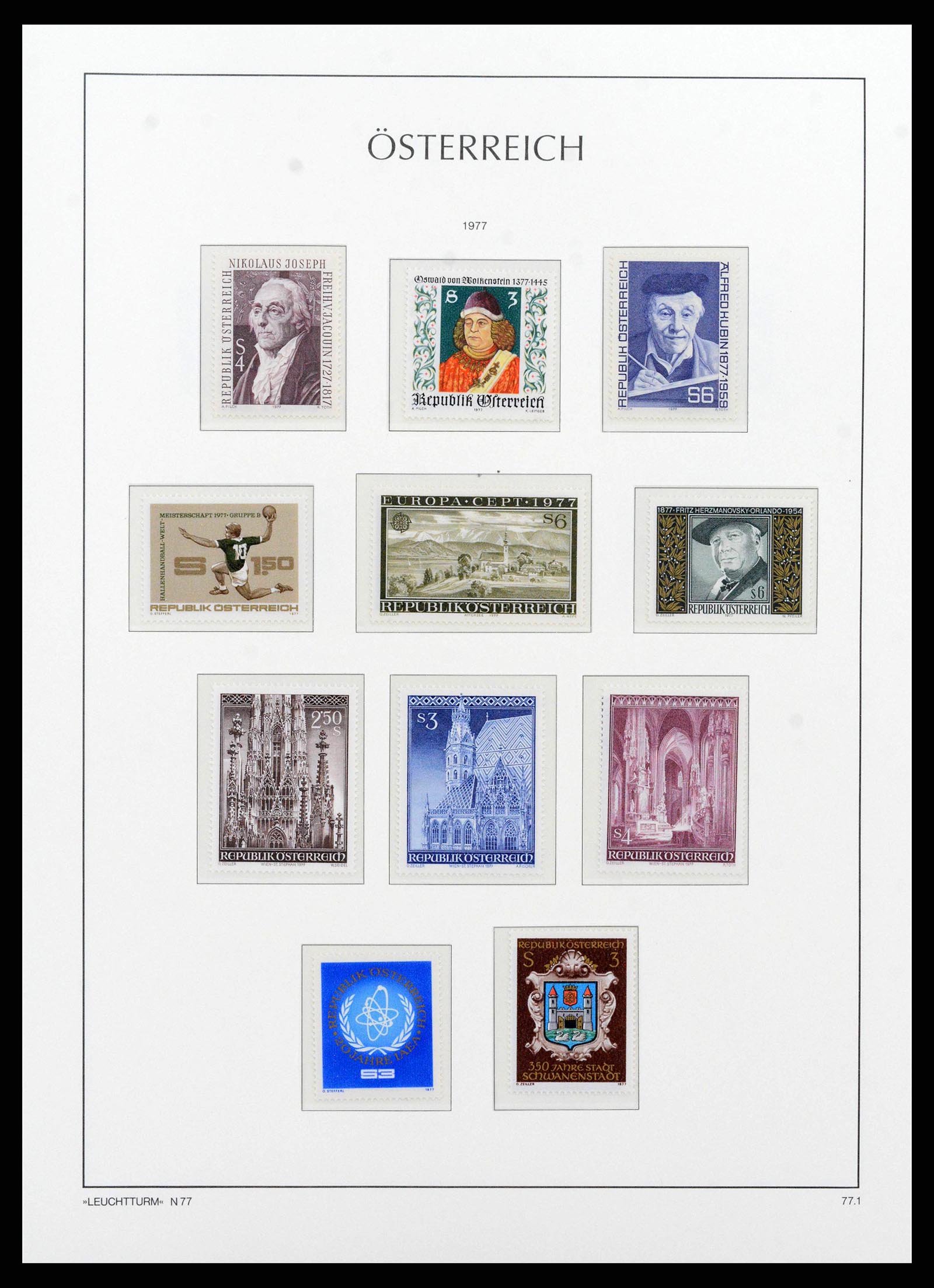 38565 0102 - Stamp collection 38565 Austria 1945-1979.