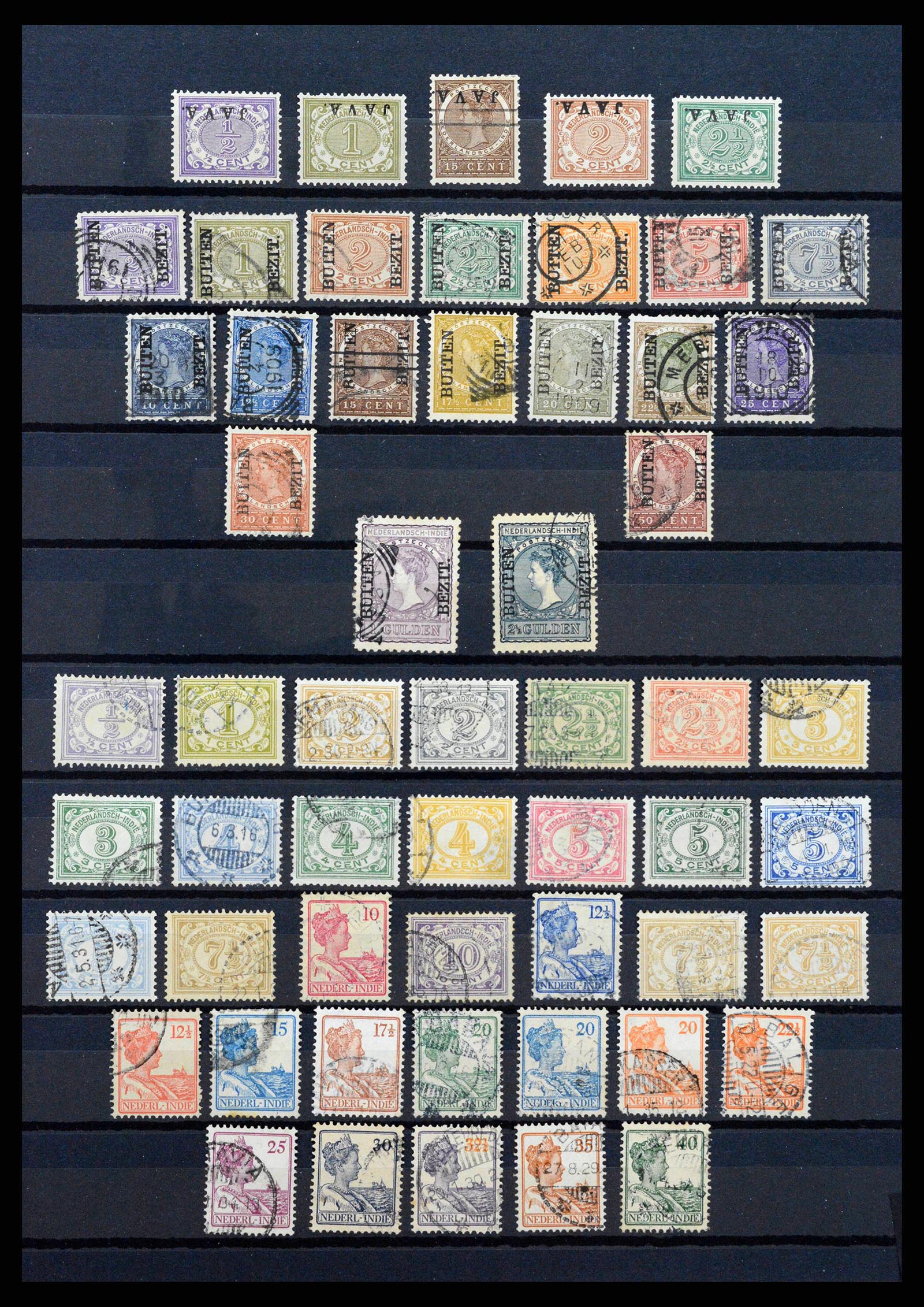 38567 0003 - Stamp collection 38567 Dutch east Indies 1864-1948.