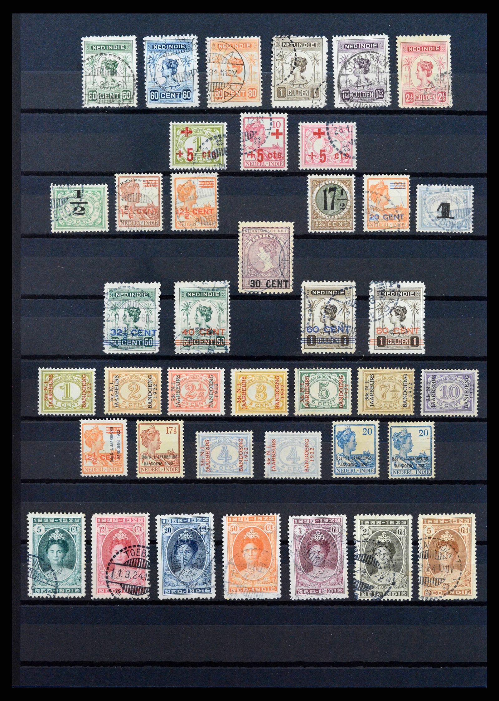 38567 0004 - Postzegelverzameling 38567 Nederlands Indië 1864-1948.