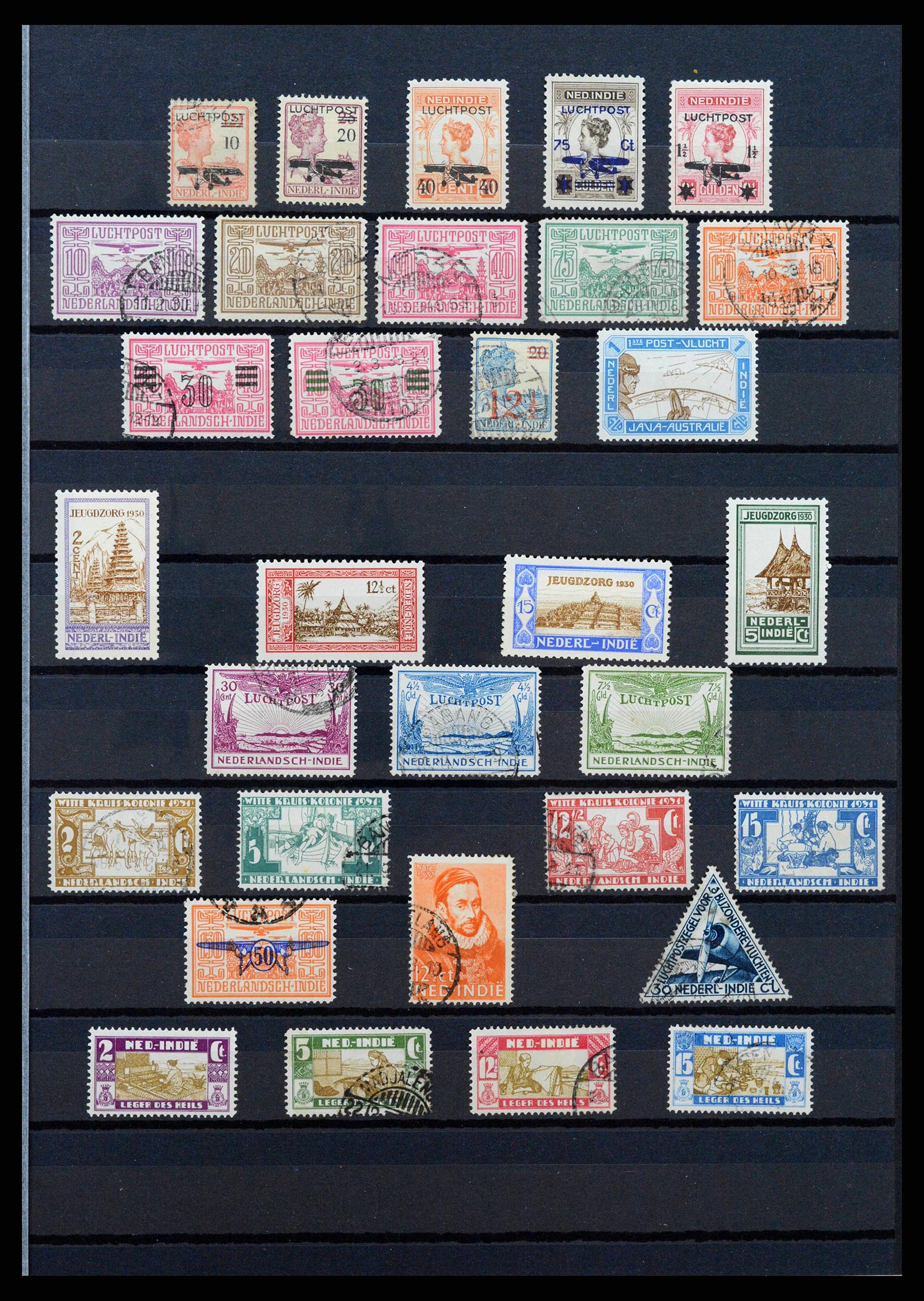 38567 0005 - Postzegelverzameling 38567 Nederlands Indië 1864-1948.