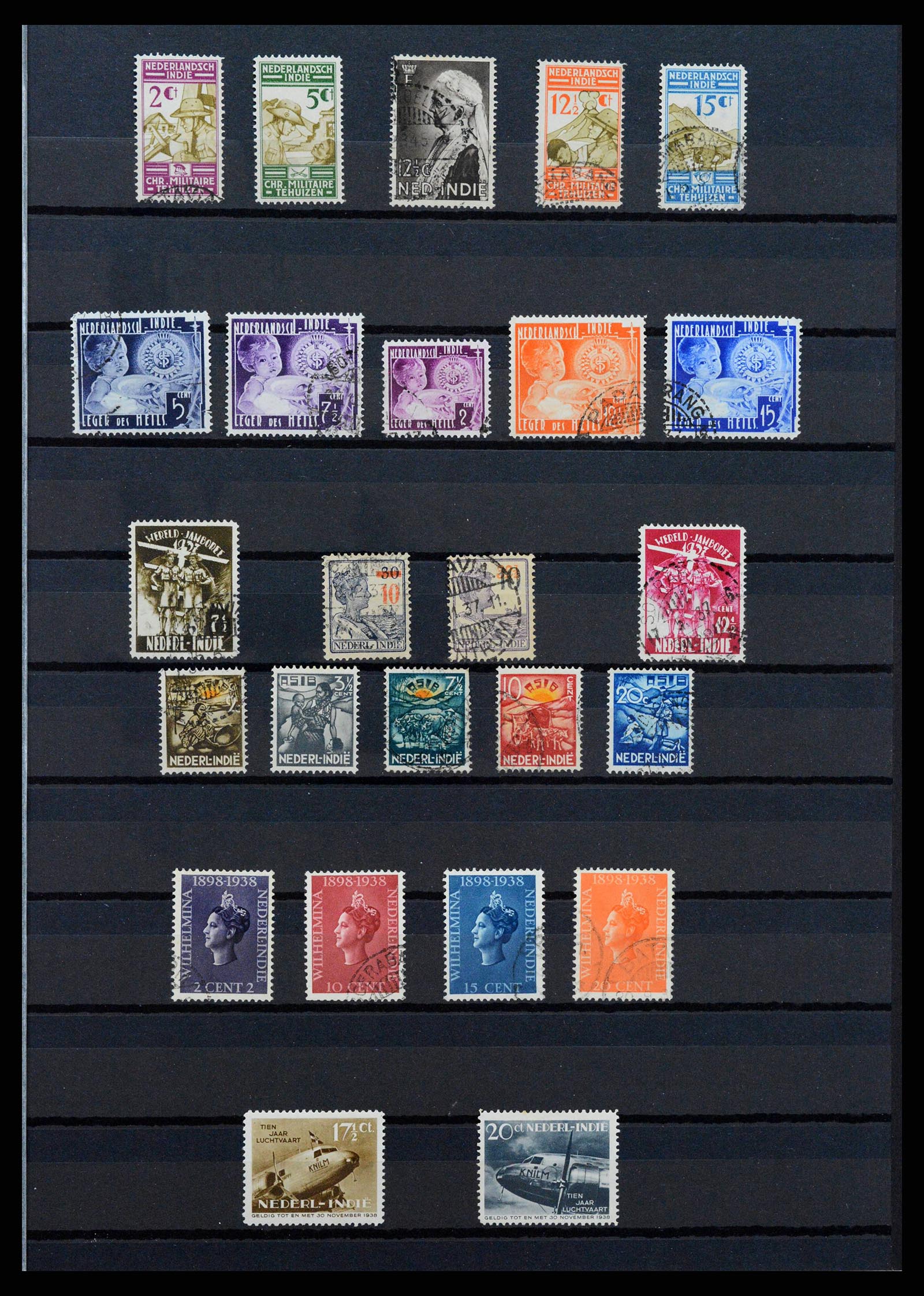 38567 0007 - Postzegelverzameling 38567 Nederlands Indië 1864-1948.