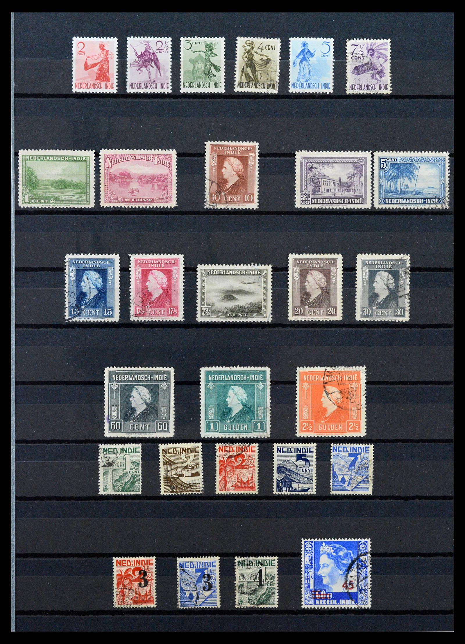 38567 0009 - Stamp collection 38567 Dutch east Indies 1864-1948.