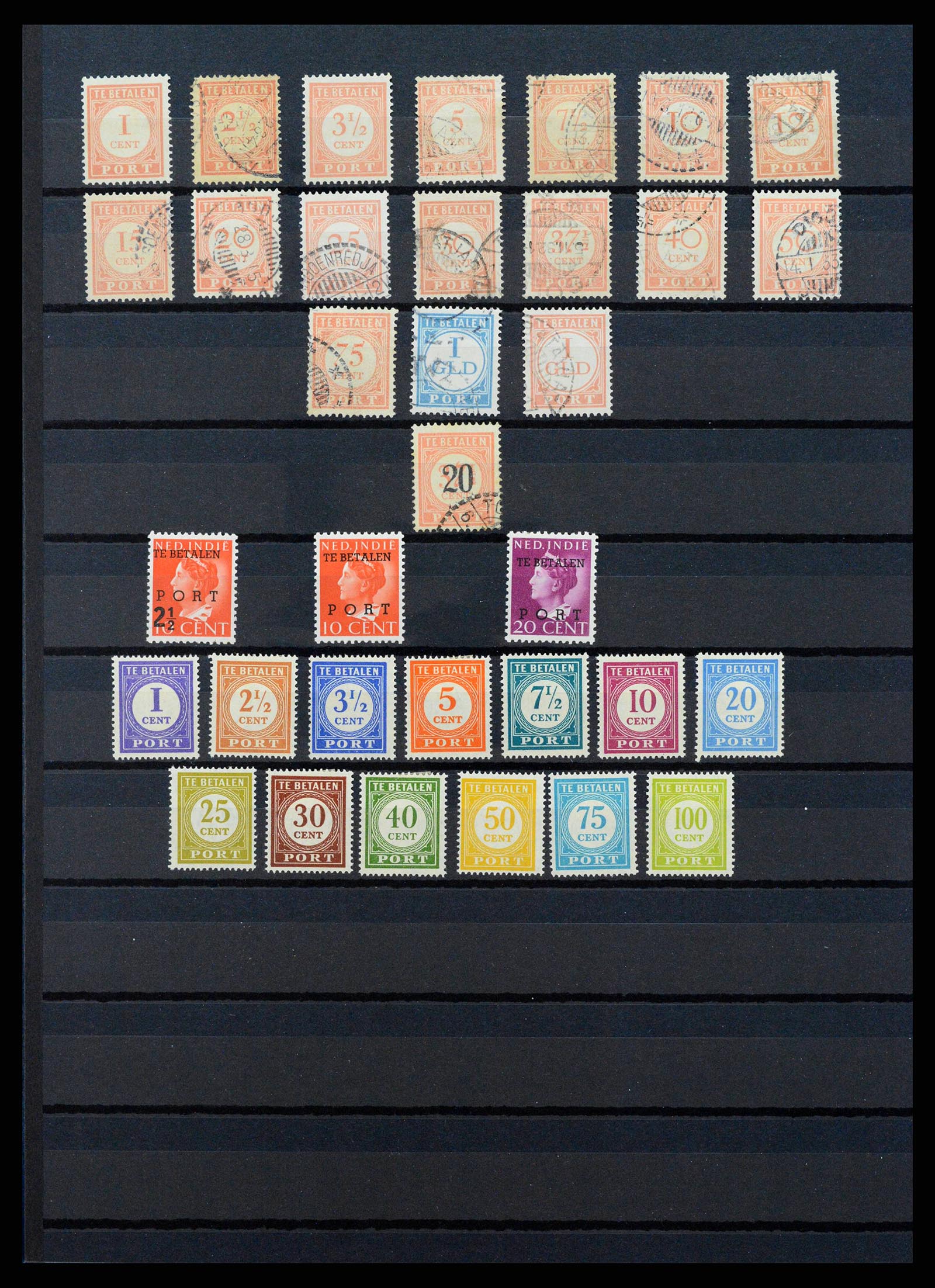 38567 0012 - Postzegelverzameling 38567 Nederlands Indië 1864-1948.