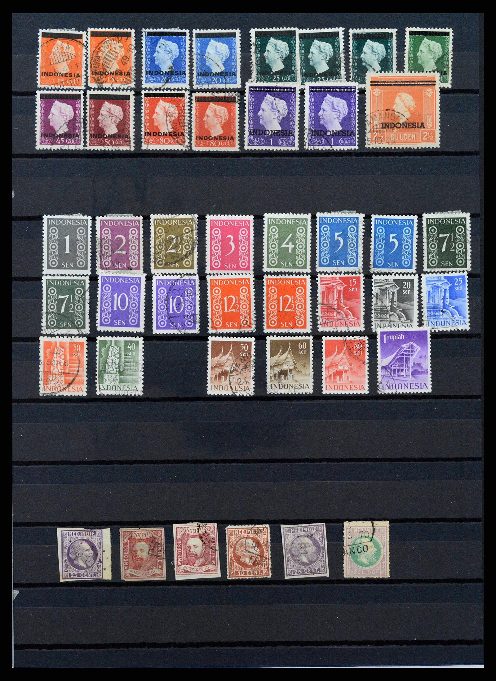 38567 0013 - Postzegelverzameling 38567 Nederlands Indië 1864-1948.