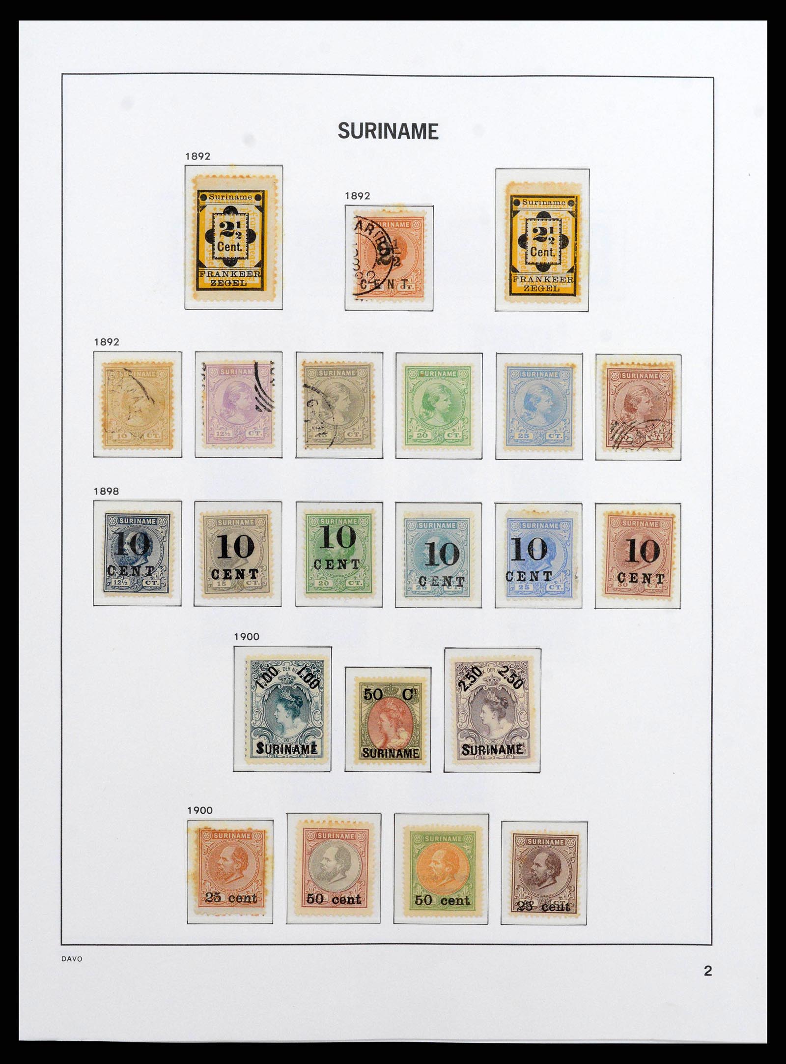 38571 0002 - Stamp collection 38571 Suriname 1873-1975.