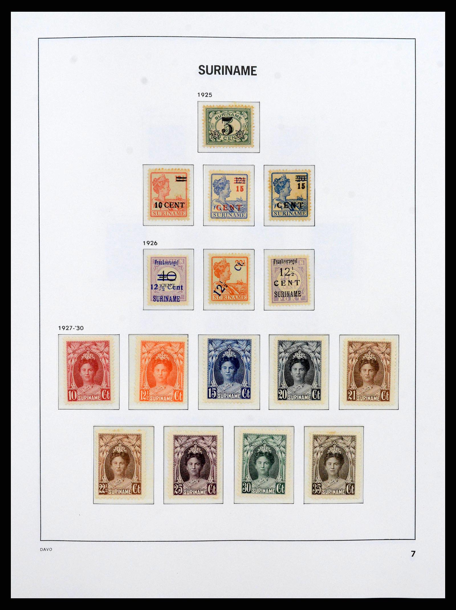 38571 0007 - Stamp collection 38571 Suriname 1873-1975.