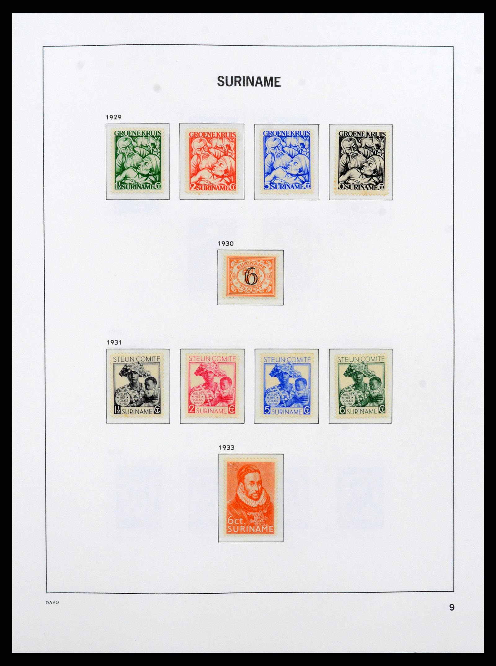 38571 0009 - Stamp collection 38571 Suriname 1873-1975.