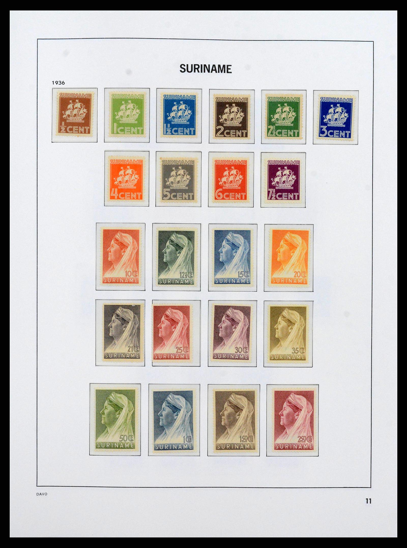 38571 0011 - Stamp collection 38571 Suriname 1873-1975.