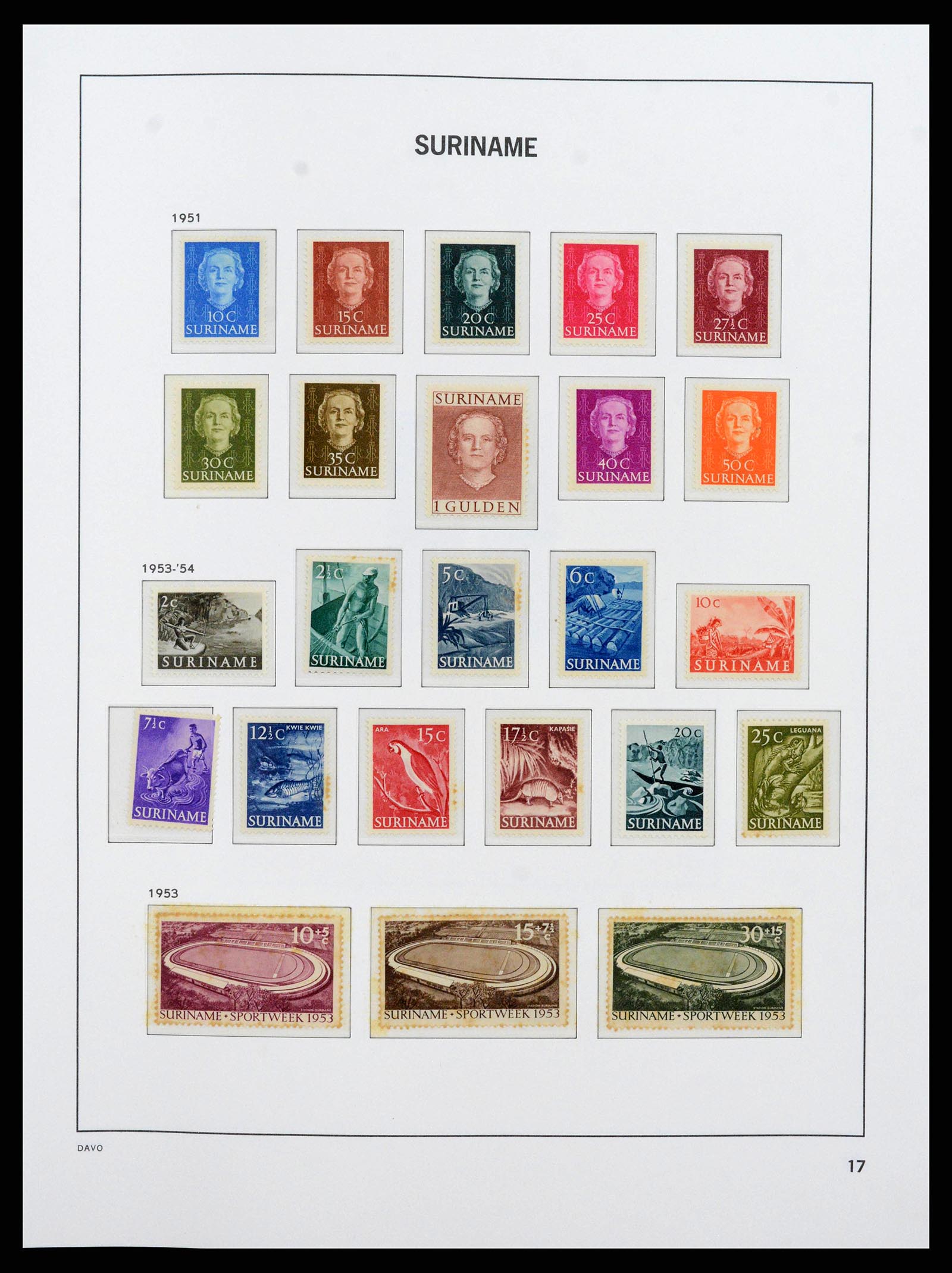 38571 0017 - Stamp collection 38571 Suriname 1873-1975.