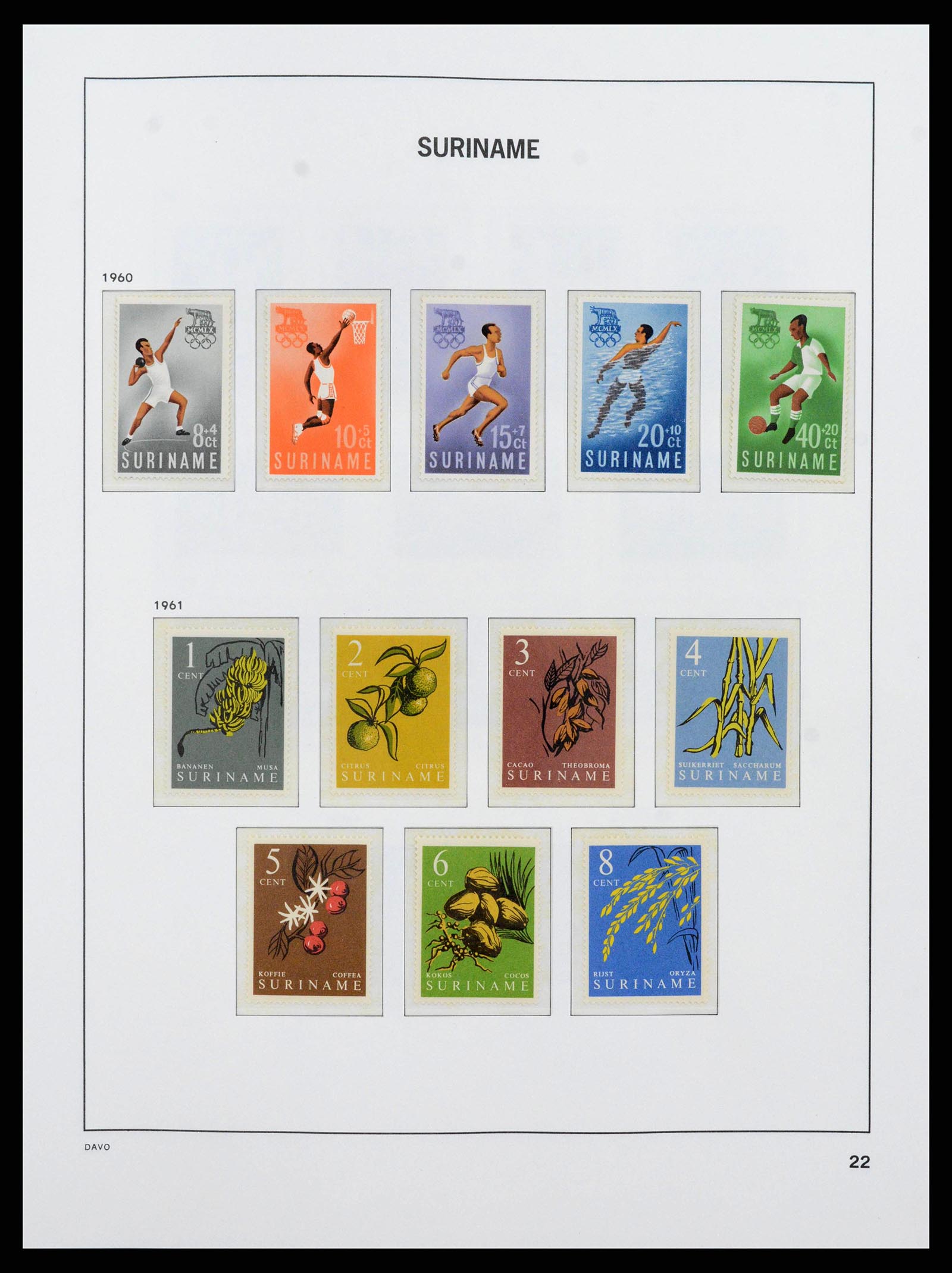 38571 0022 - Postzegelverzameling 38571 Suriname 1873-1975.