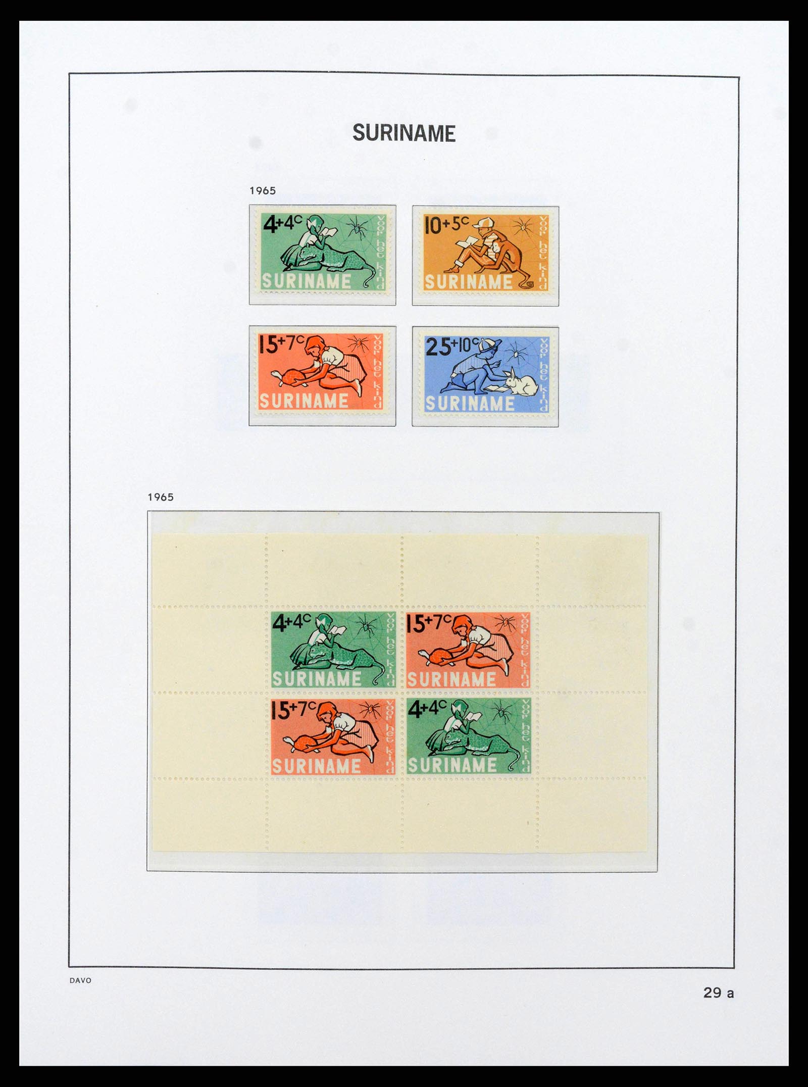 38571 0030 - Postzegelverzameling 38571 Suriname 1873-1975.
