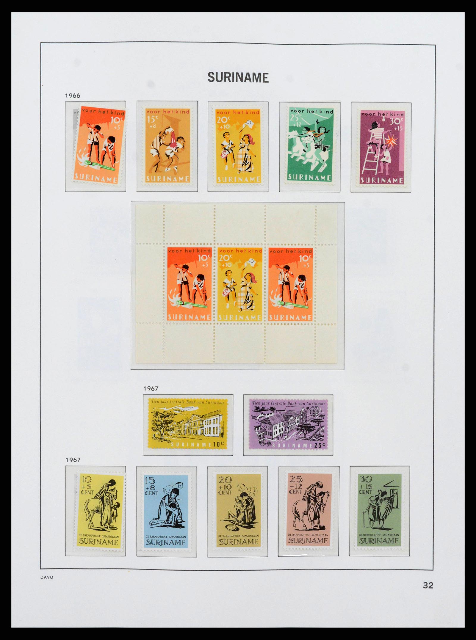 38571 0033 - Postzegelverzameling 38571 Suriname 1873-1975.