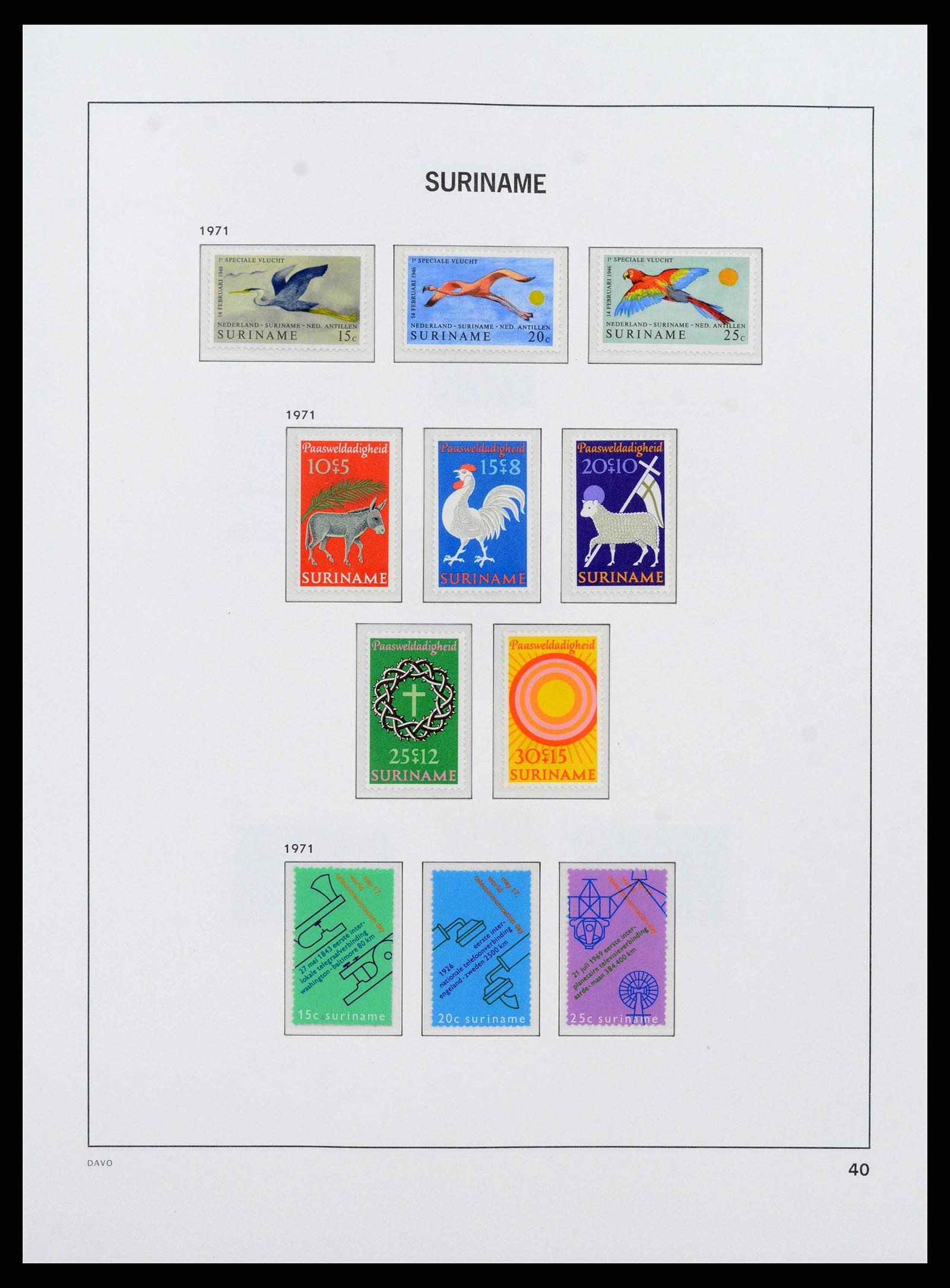 38571 0041 - Postzegelverzameling 38571 Suriname 1873-1975.