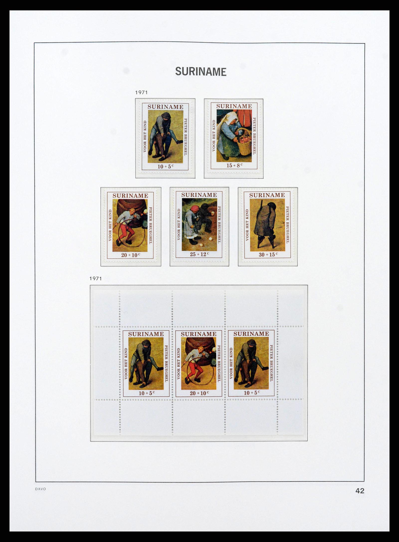 38571 0043 - Postzegelverzameling 38571 Suriname 1873-1975.