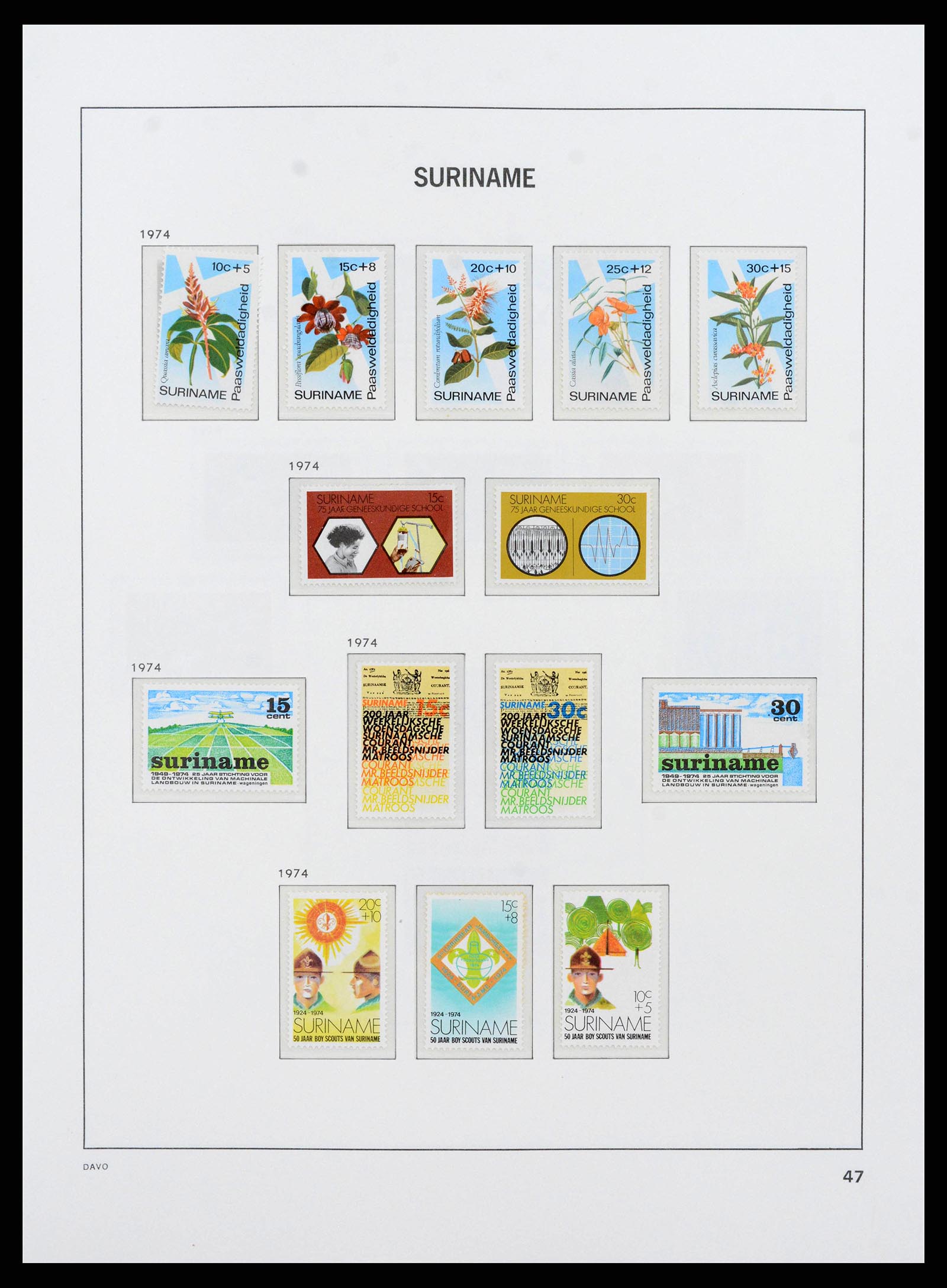 38571 0048 - Postzegelverzameling 38571 Suriname 1873-1975.