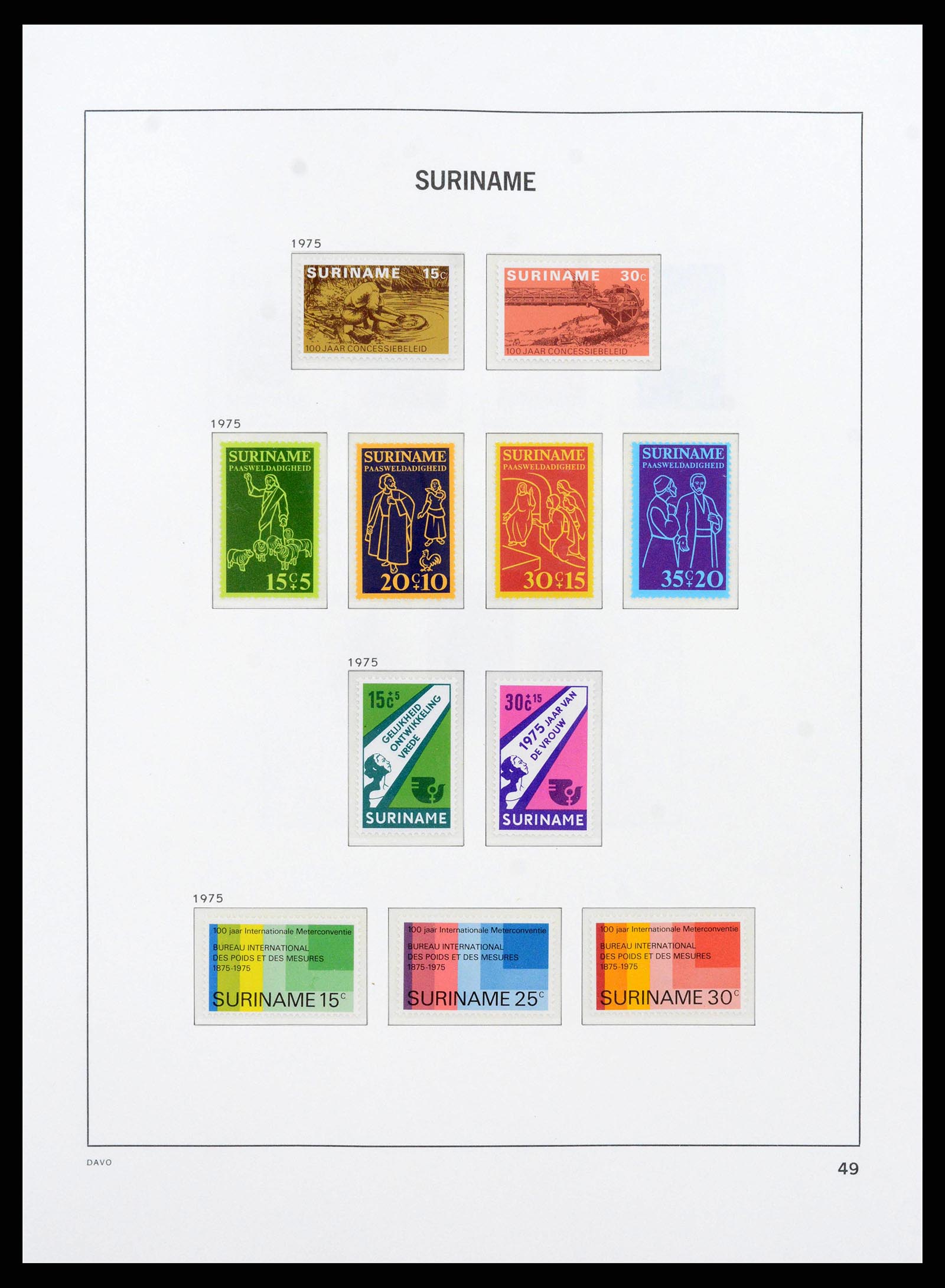 38571 0050 - Postzegelverzameling 38571 Suriname 1873-1975.