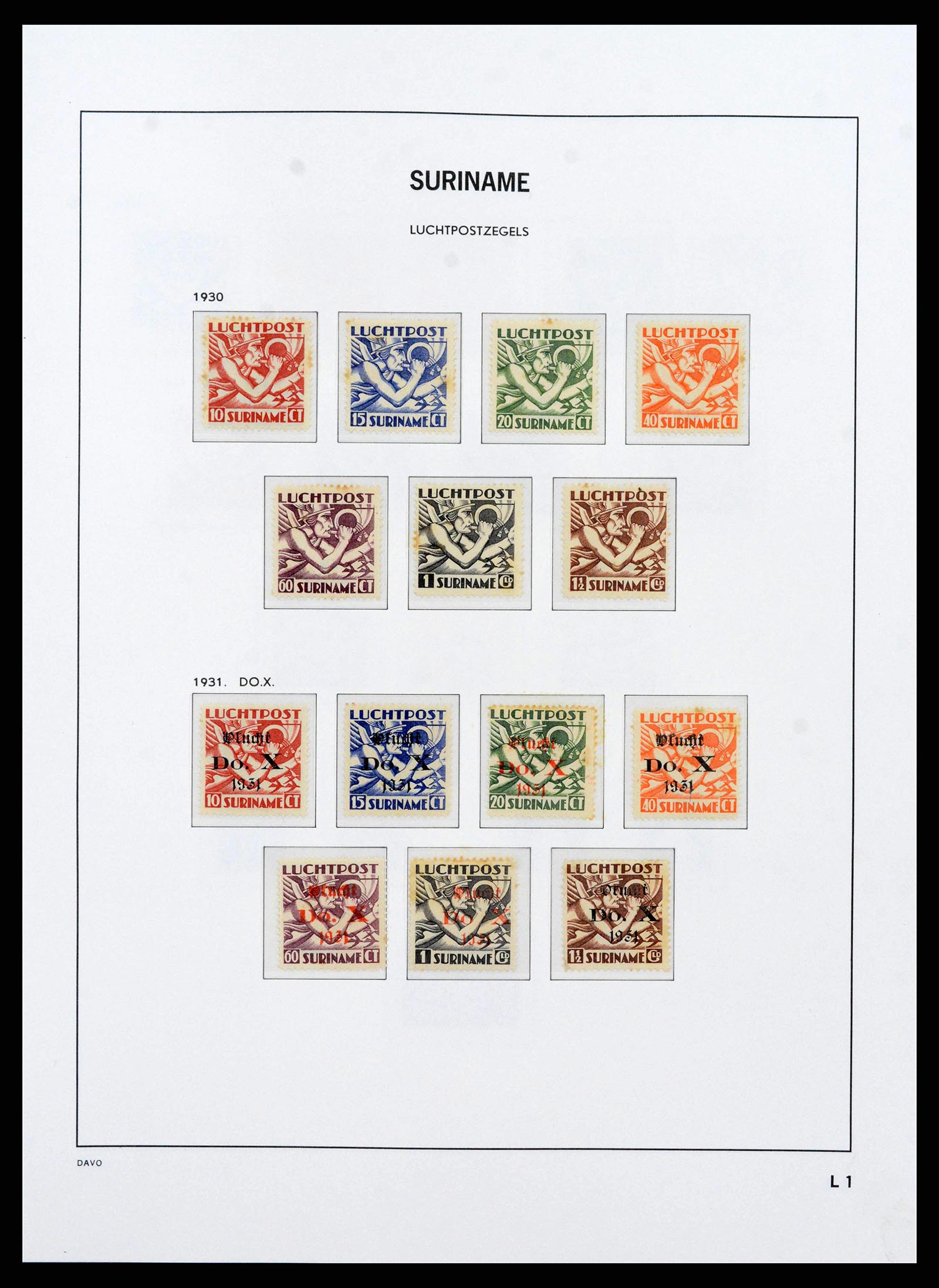 38571 0052 - Postzegelverzameling 38571 Suriname 1873-1975.