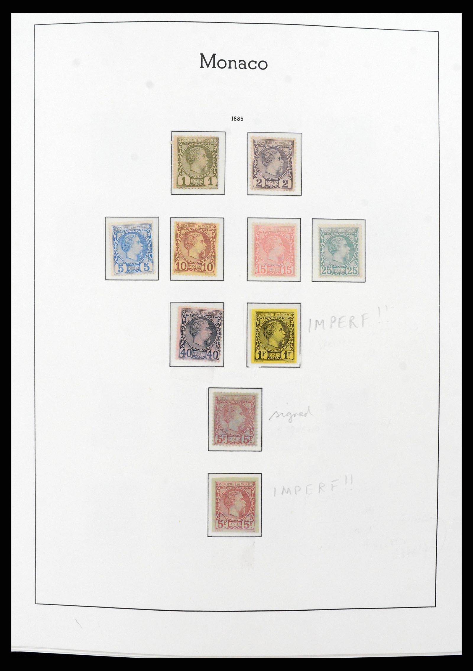 38575 0002 - Postzegelverzameling 38575 Monaco compleet 1885-1981.