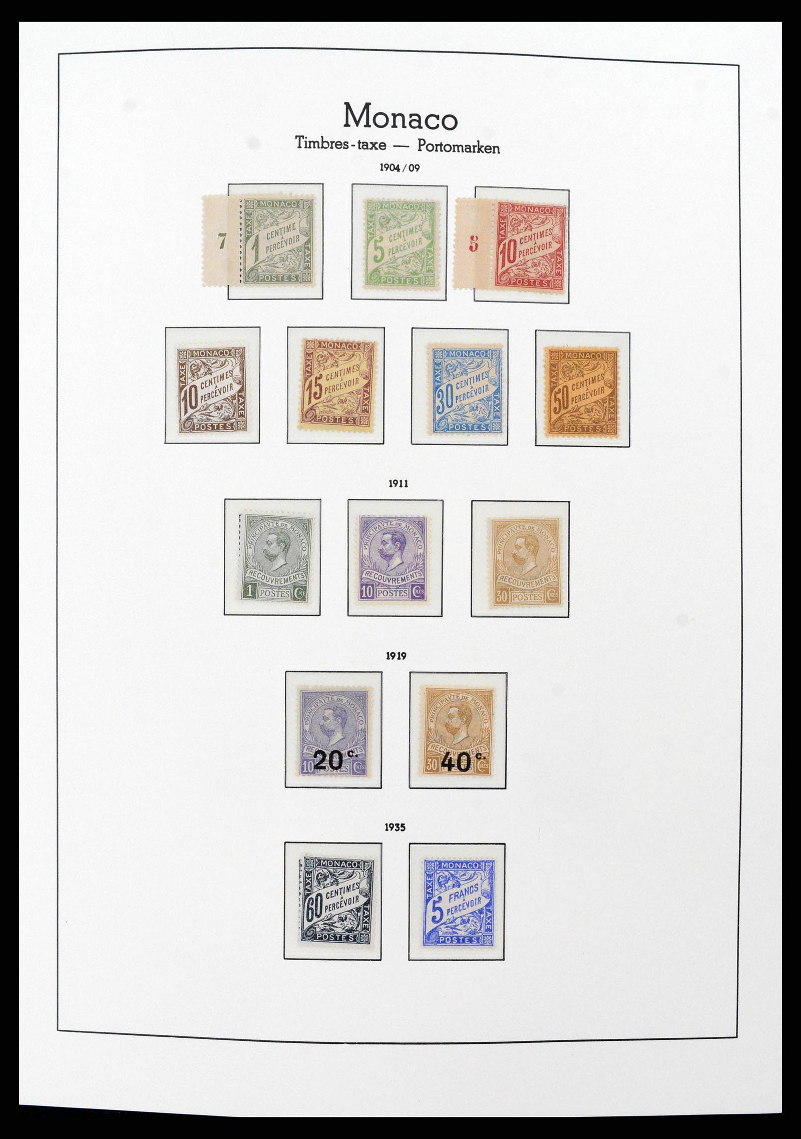 38575 0004 - Postzegelverzameling 38575 Monaco compleet 1885-1981.