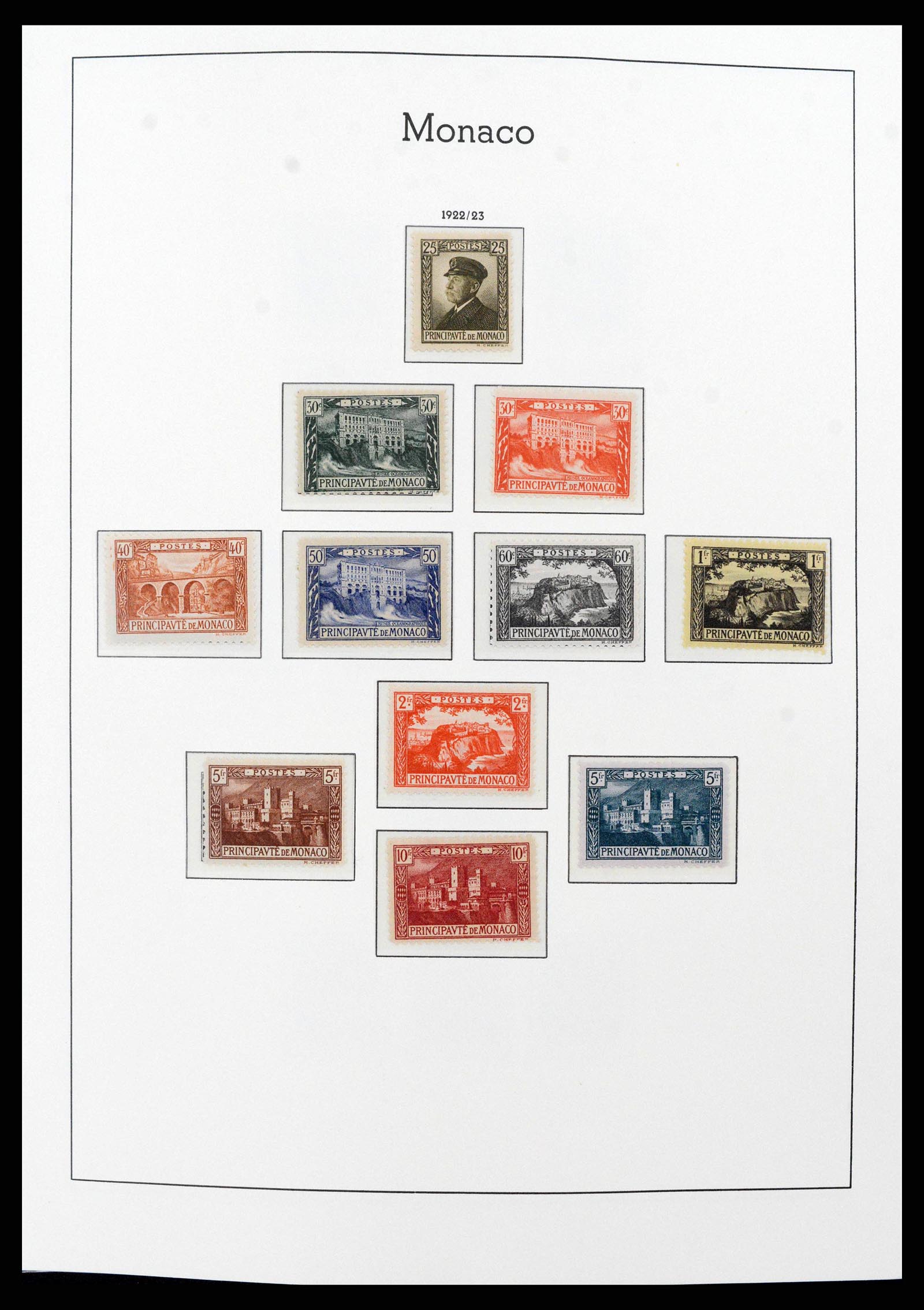 38575 0007 - Postzegelverzameling 38575 Monaco compleet 1885-1981.