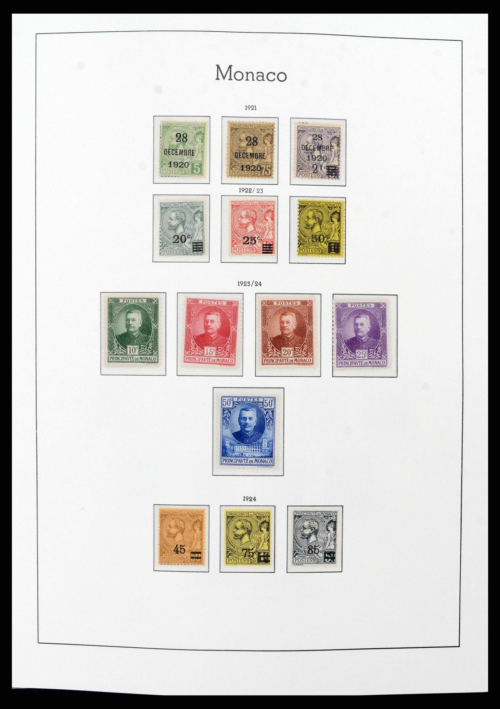 38575 0008 - Postzegelverzameling 38575 Monaco compleet 1885-1981.