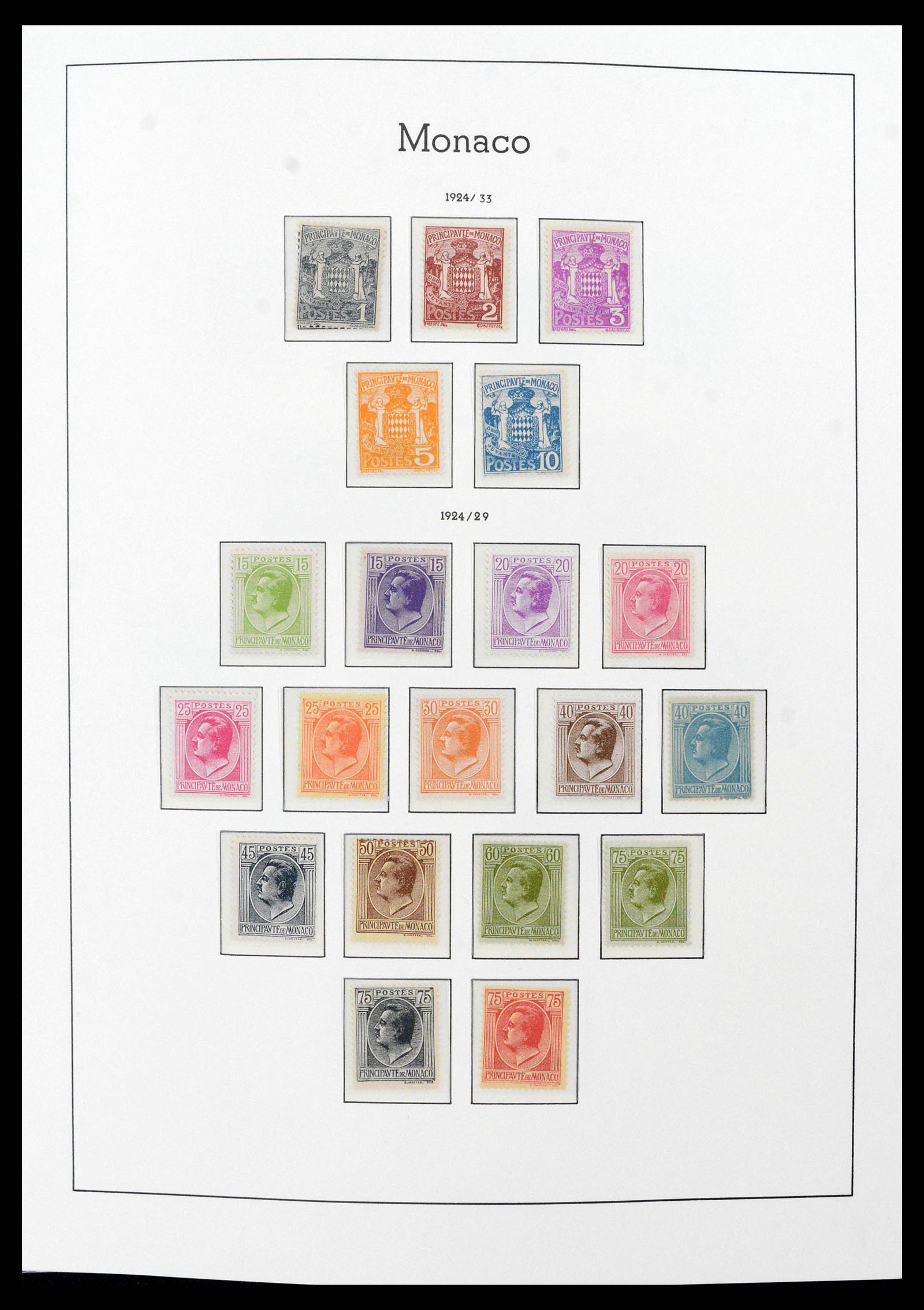 38575 0009 - Postzegelverzameling 38575 Monaco compleet 1885-1981.