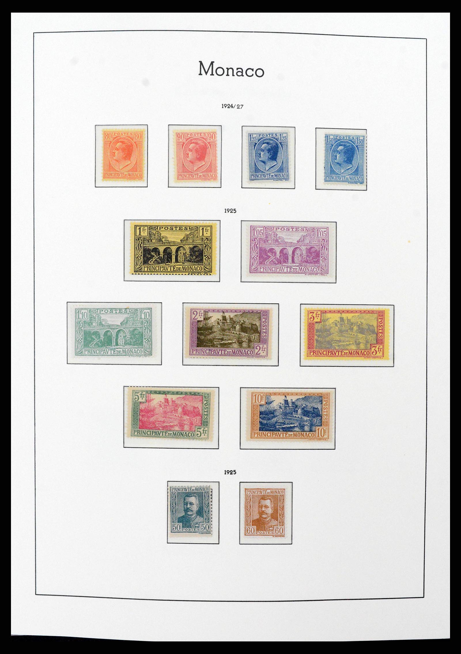 38575 0010 - Postzegelverzameling 38575 Monaco compleet 1885-1981.
