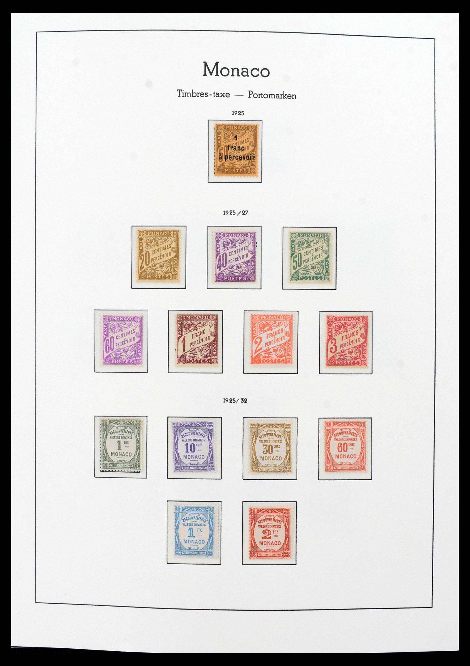 38575 0011 - Postzegelverzameling 38575 Monaco compleet 1885-1981.