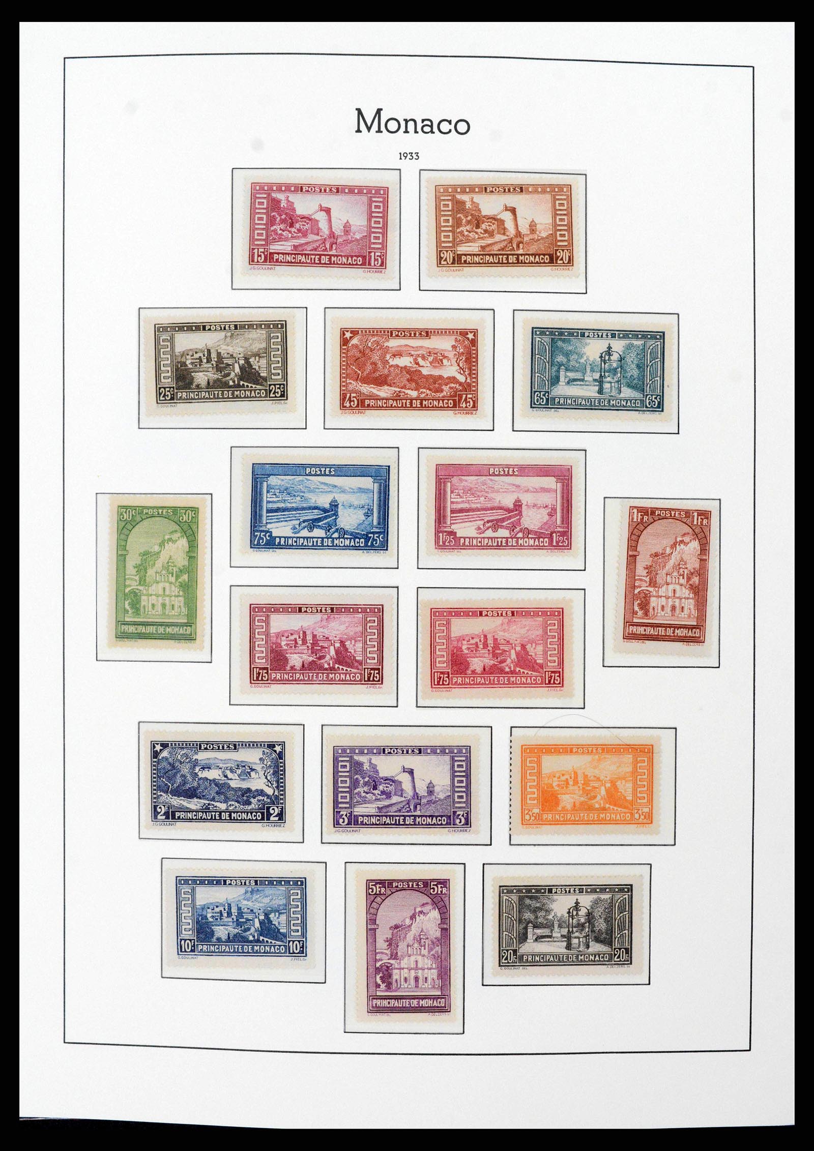 38575 0013 - Postzegelverzameling 38575 Monaco compleet 1885-1981.