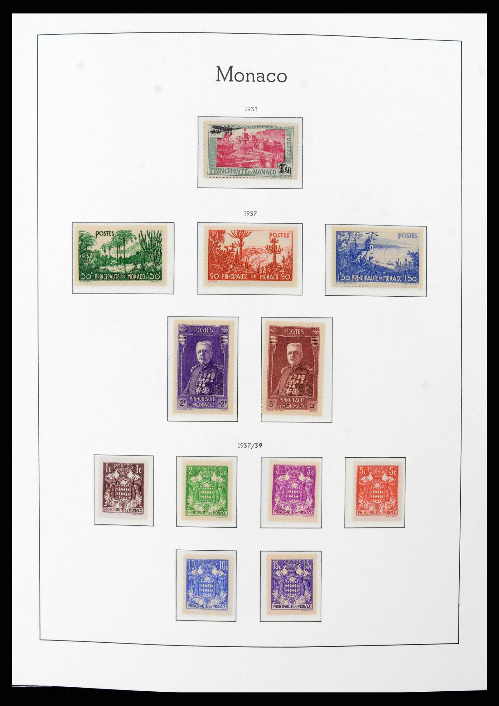 38575 0014 - Postzegelverzameling 38575 Monaco compleet 1885-1981.