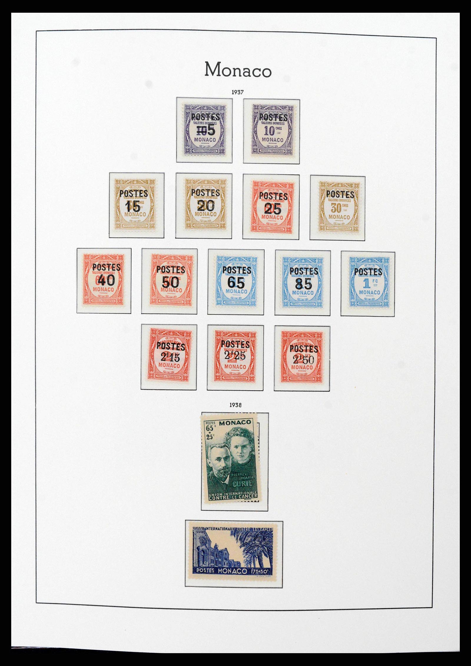 38575 0015 - Postzegelverzameling 38575 Monaco compleet 1885-1981.
