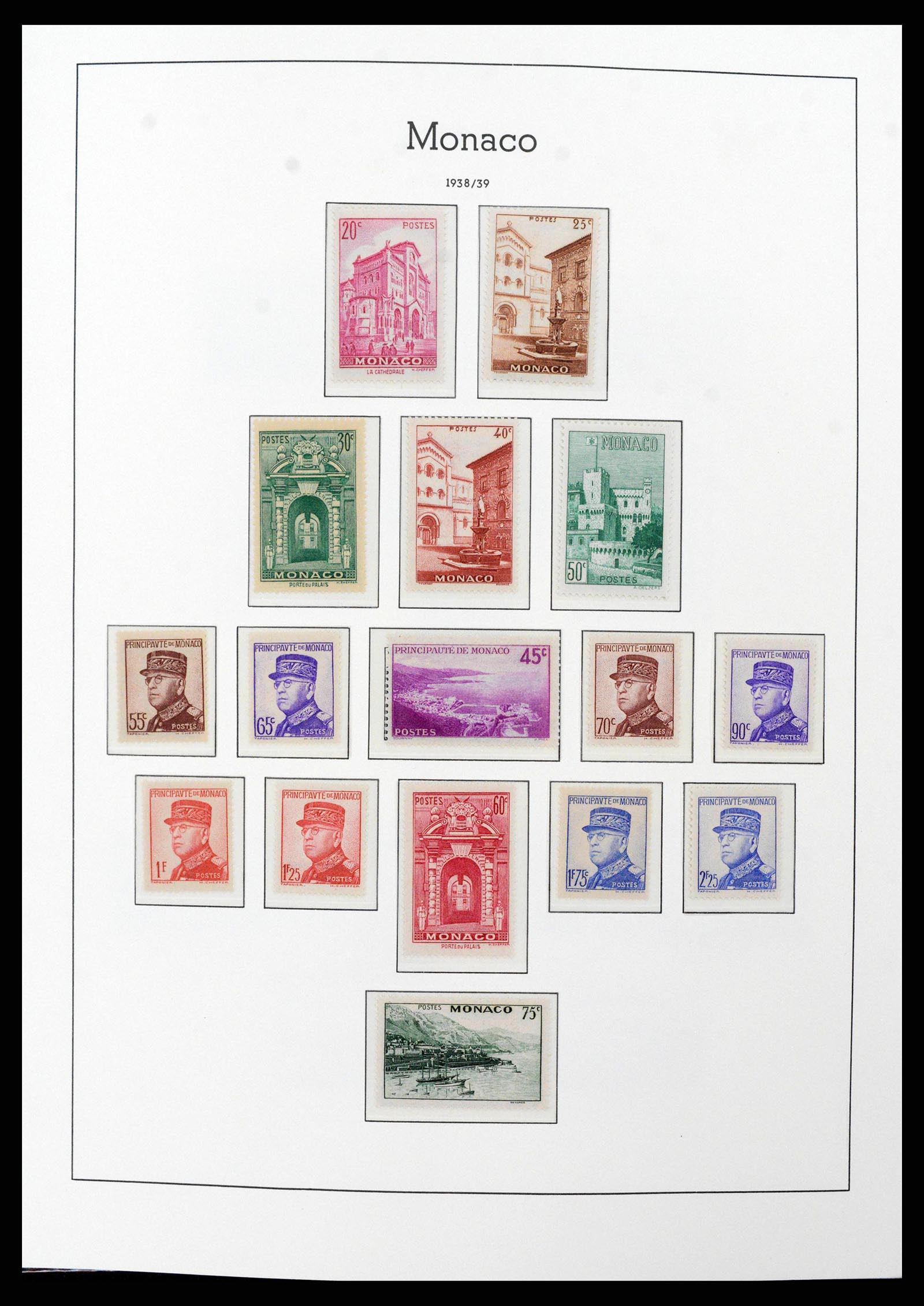 38575 0017 - Postzegelverzameling 38575 Monaco compleet 1885-1981.