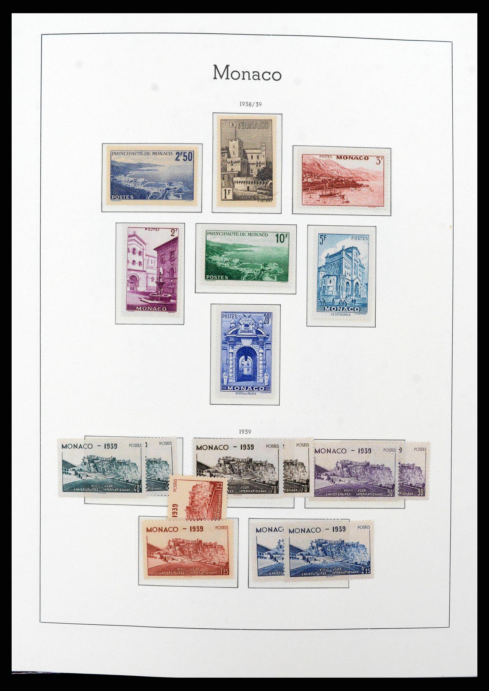38575 0018 - Postzegelverzameling 38575 Monaco compleet 1885-1981.